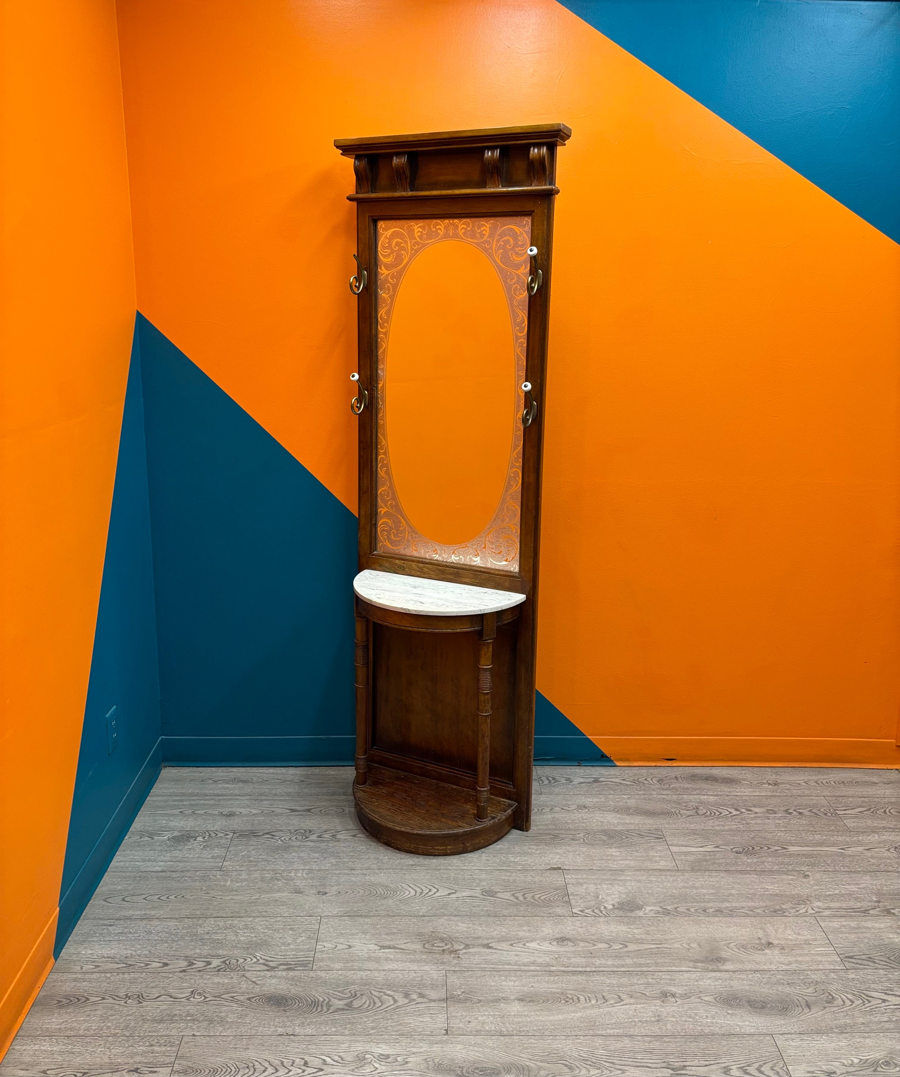 Hall Tree with Mirror