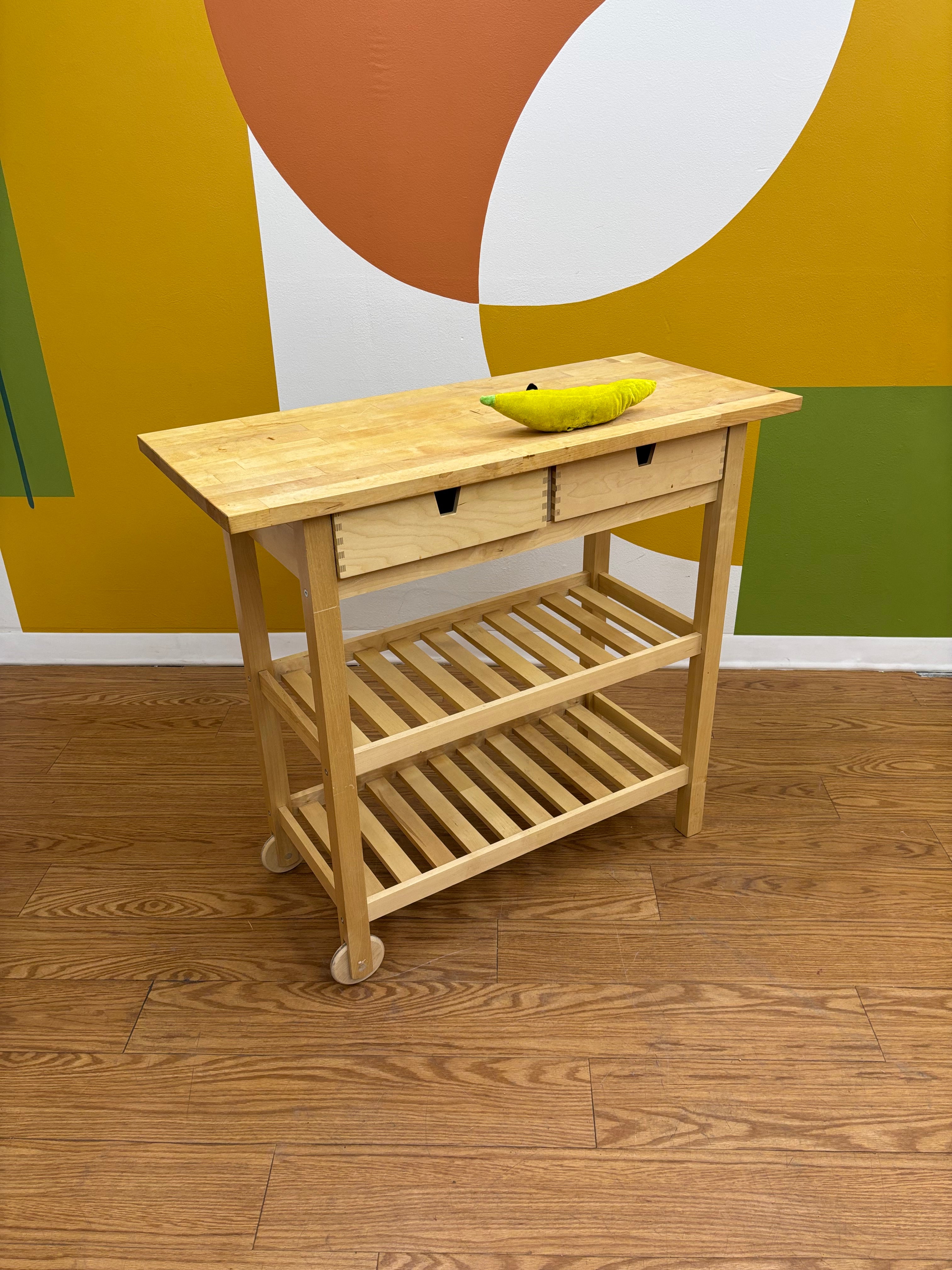 Wood Kitchen Cart