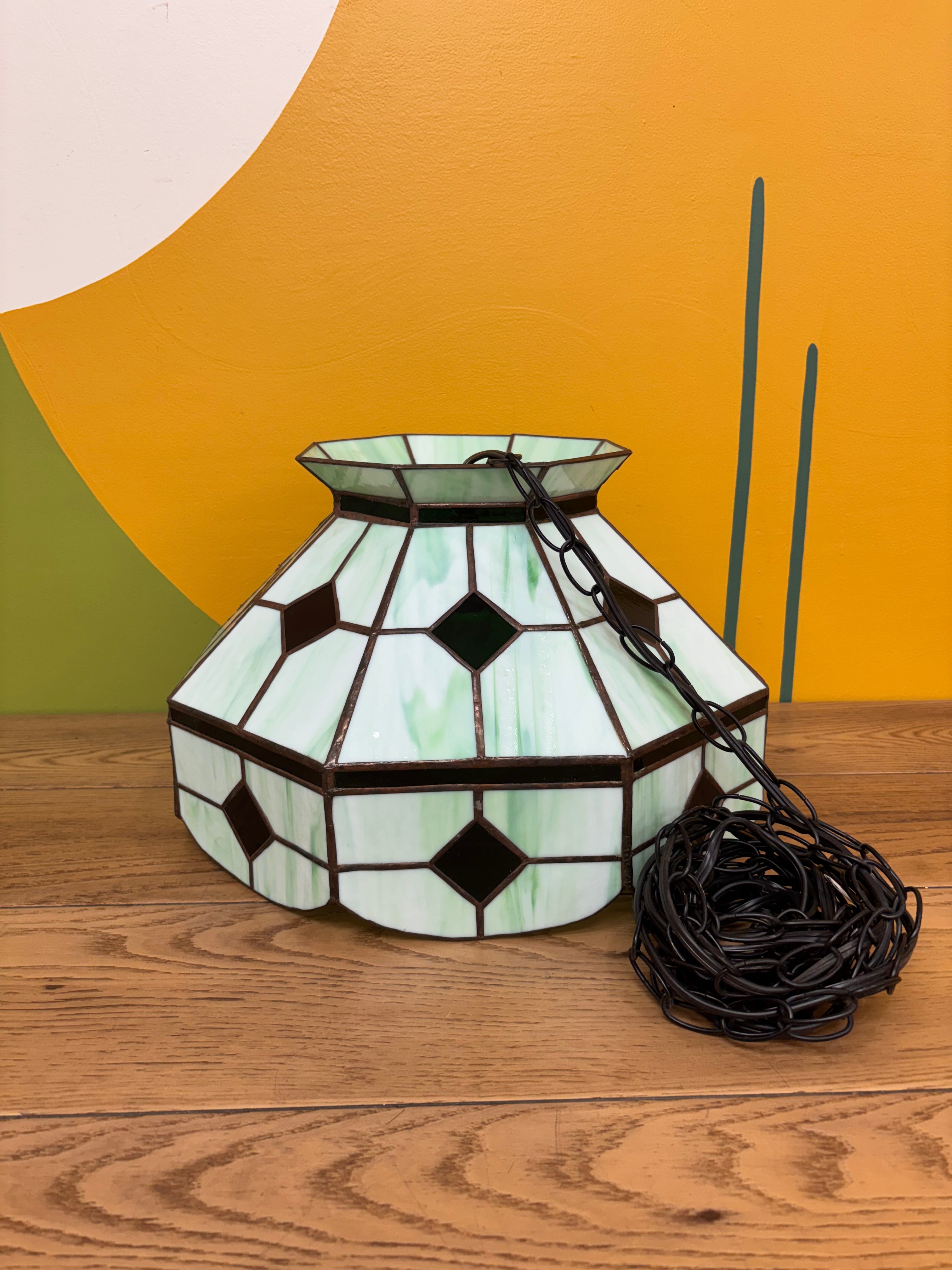 Stained Glass Swag Lamp