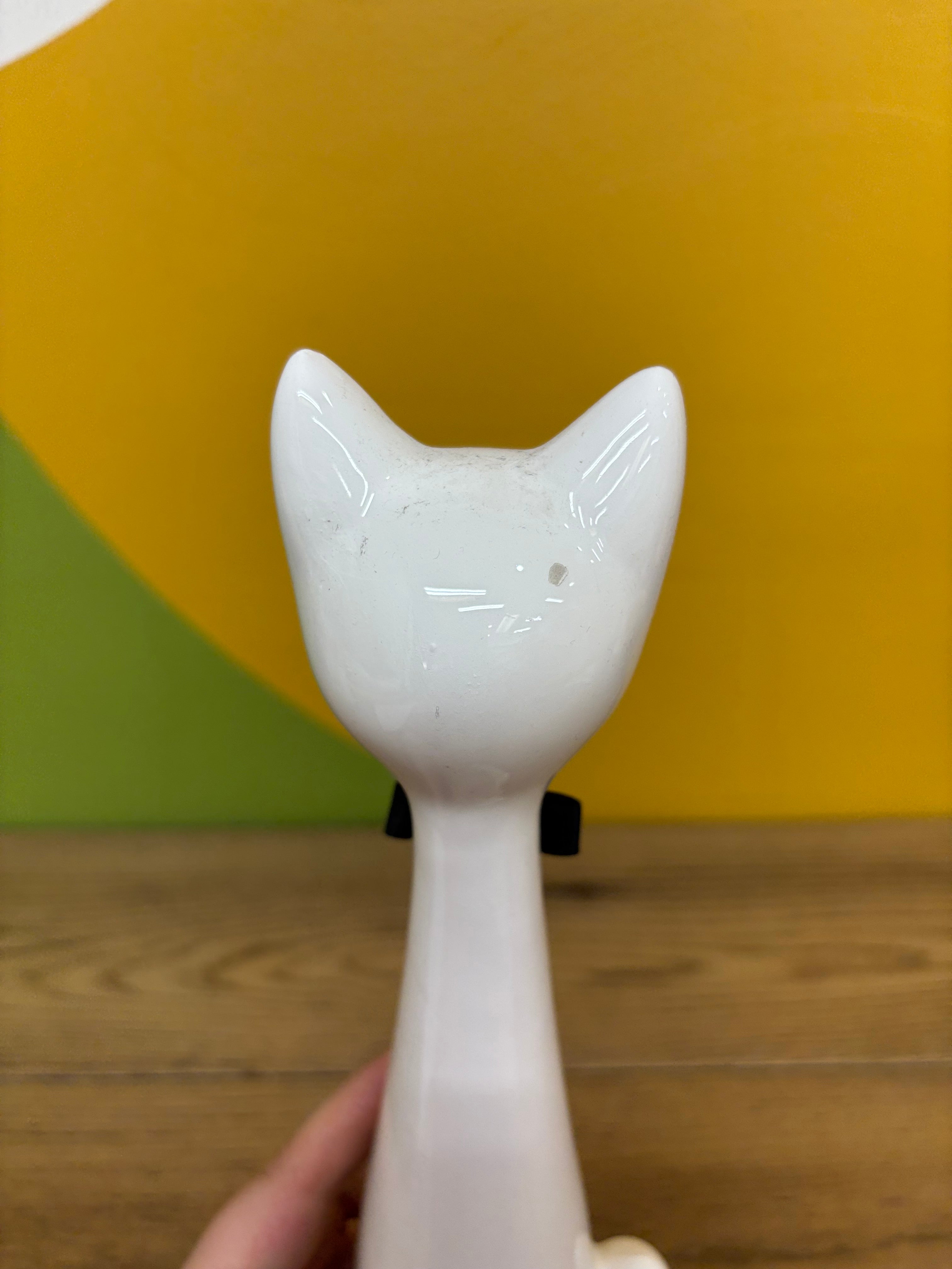White Ceramic Cat