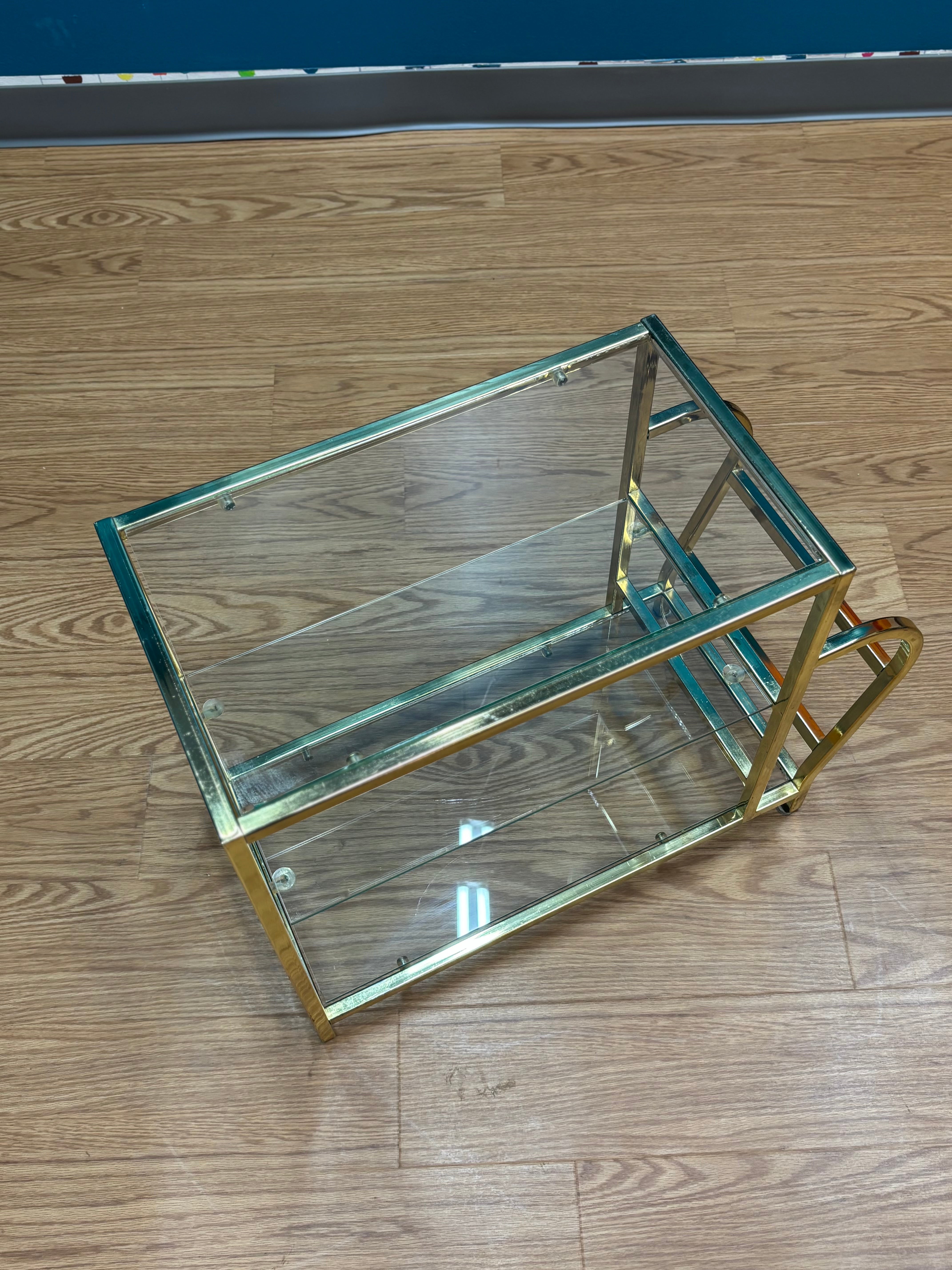 Glass and Brass Table