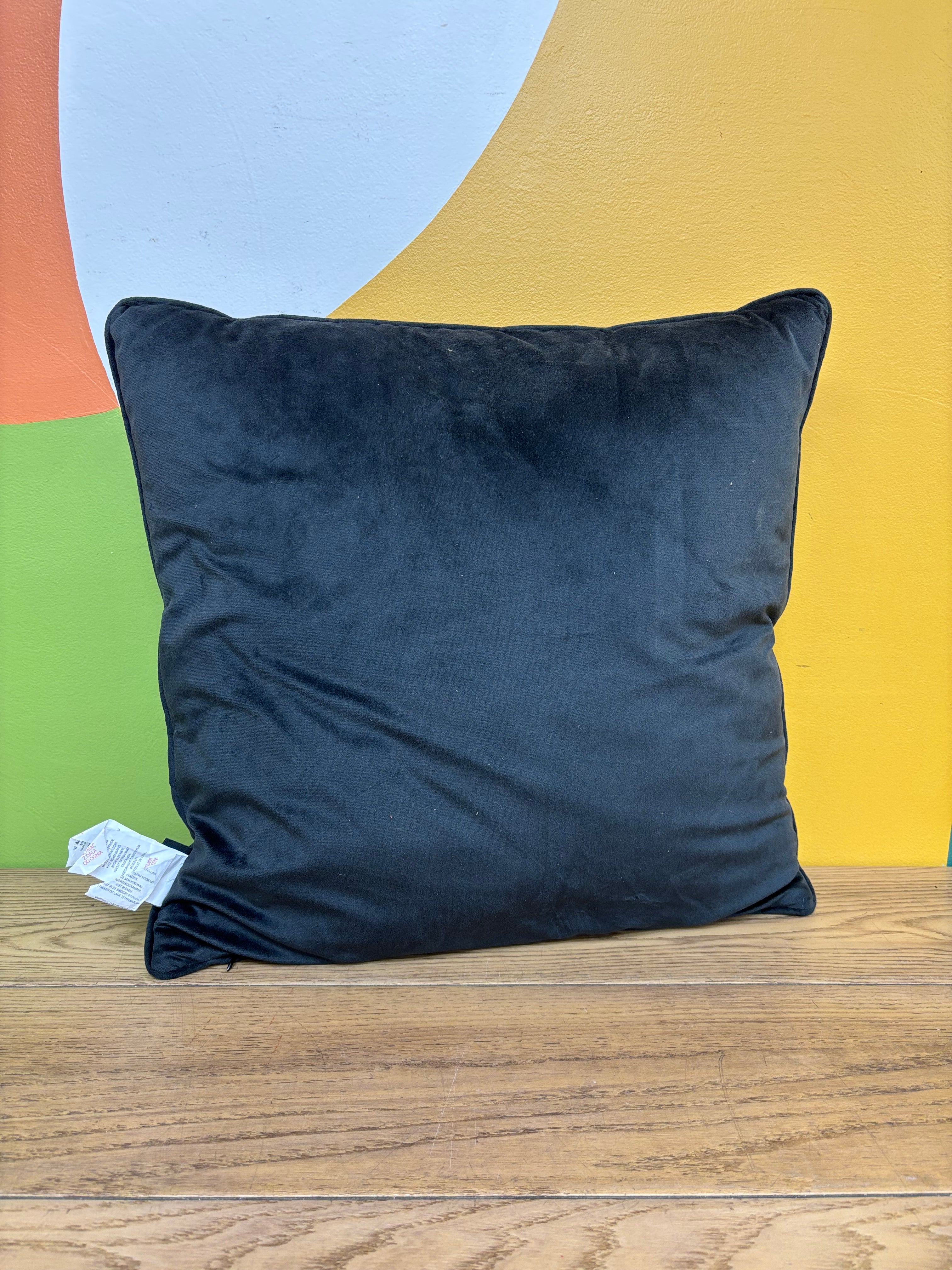 Floral Skull Pillow
