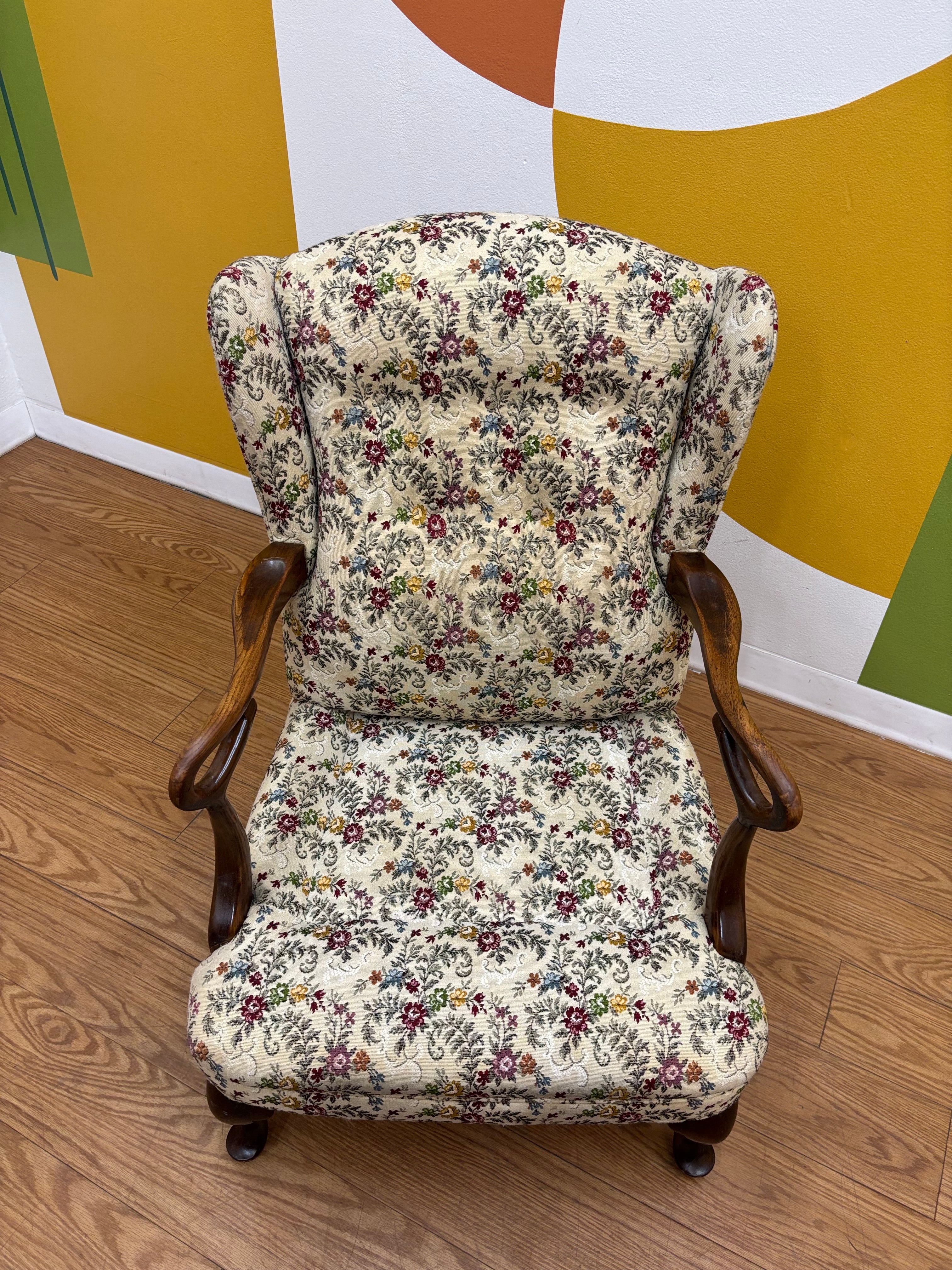 Floral Armchair