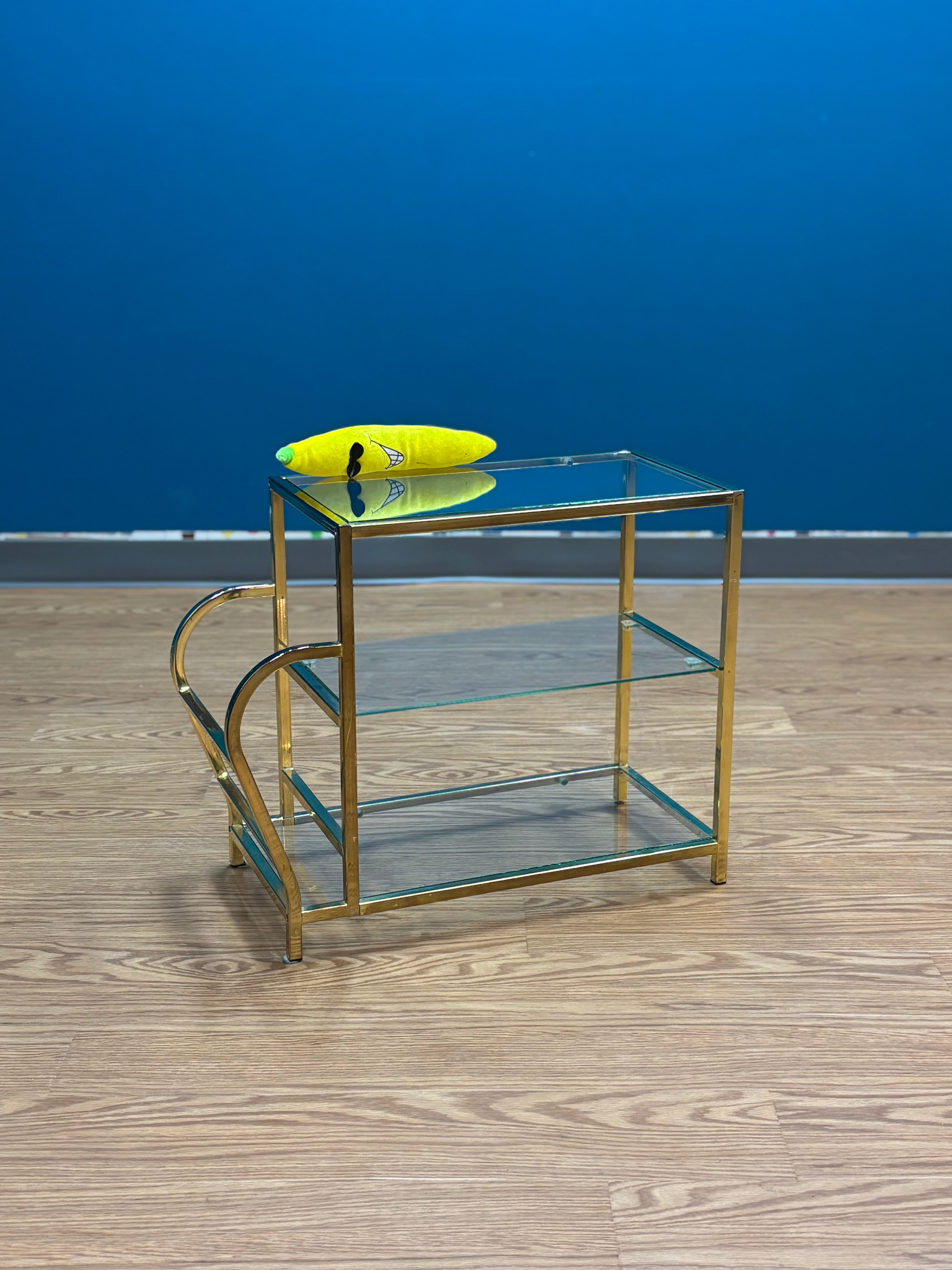 Glass and Brass Table