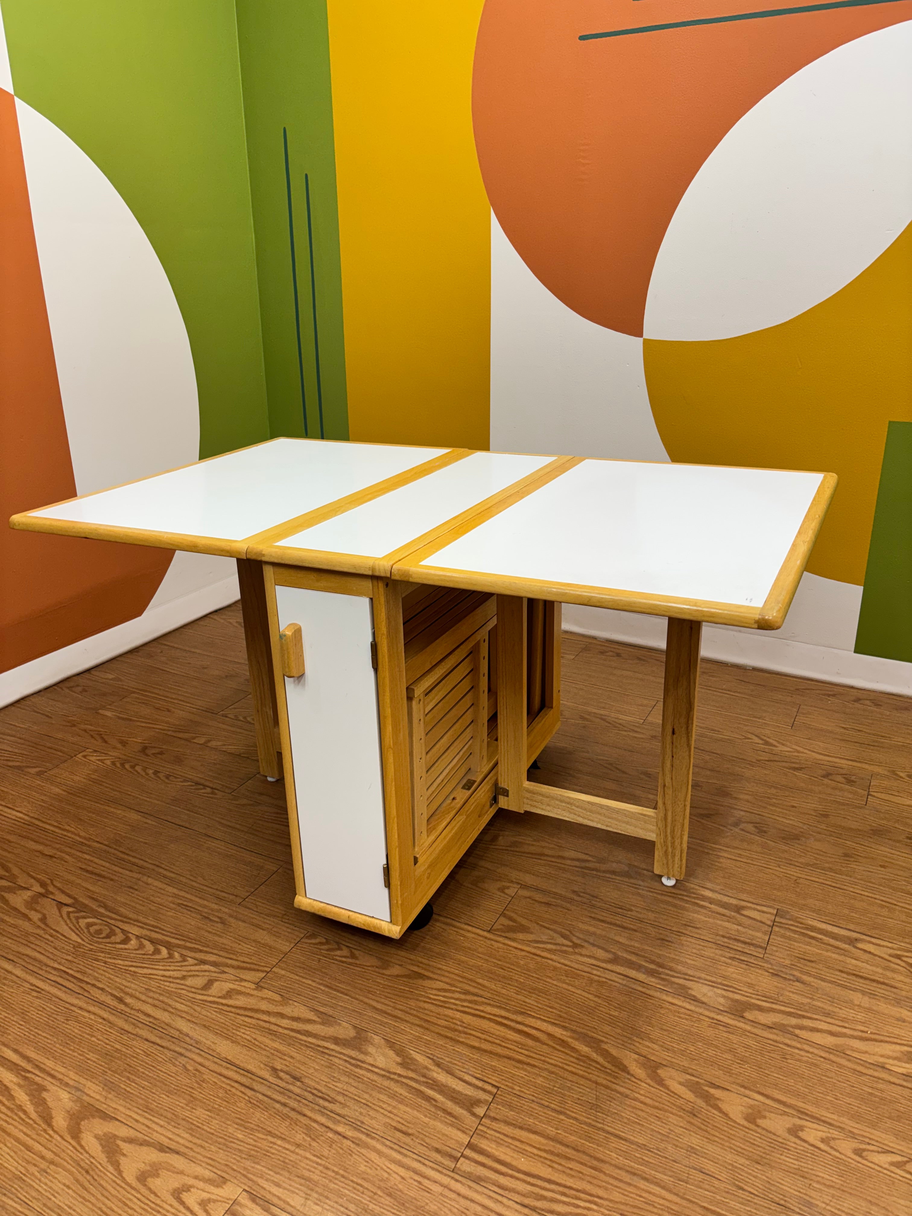 Drop Leaf Folding Dining Set