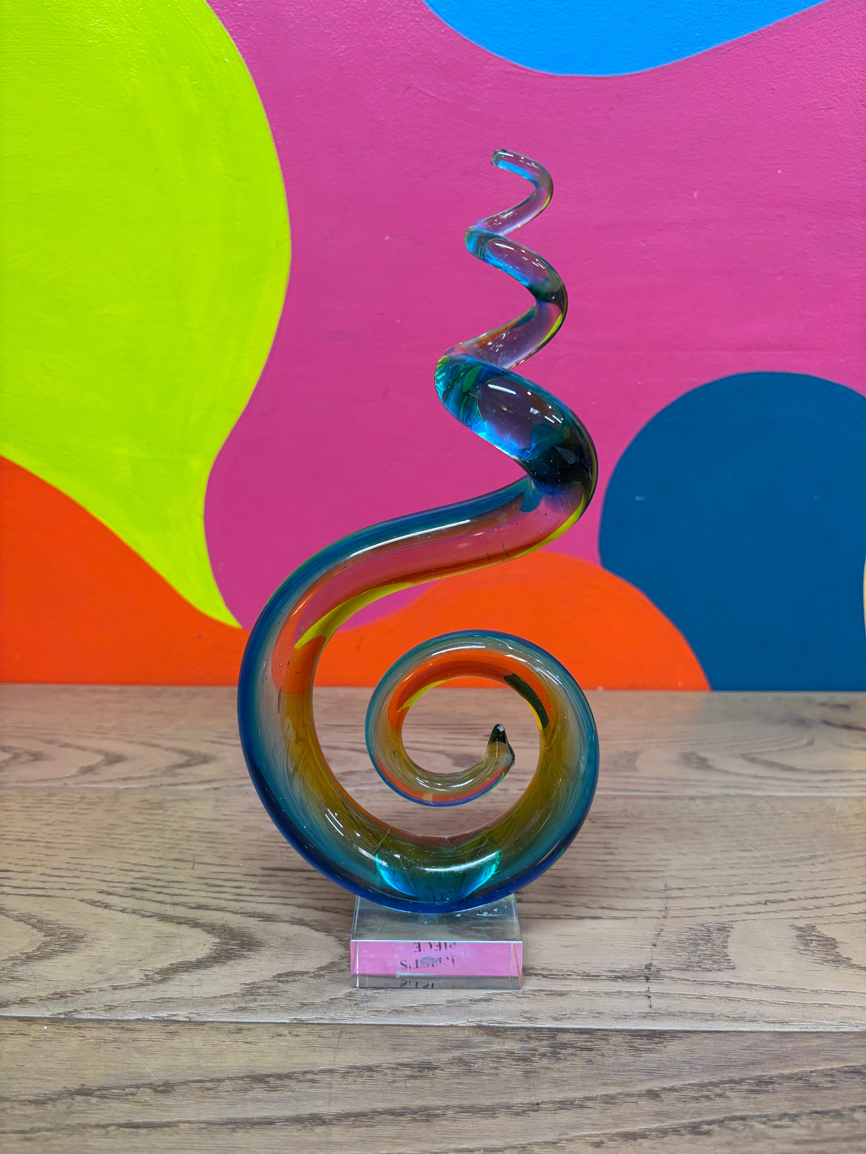 Swirly Glass Sculpture