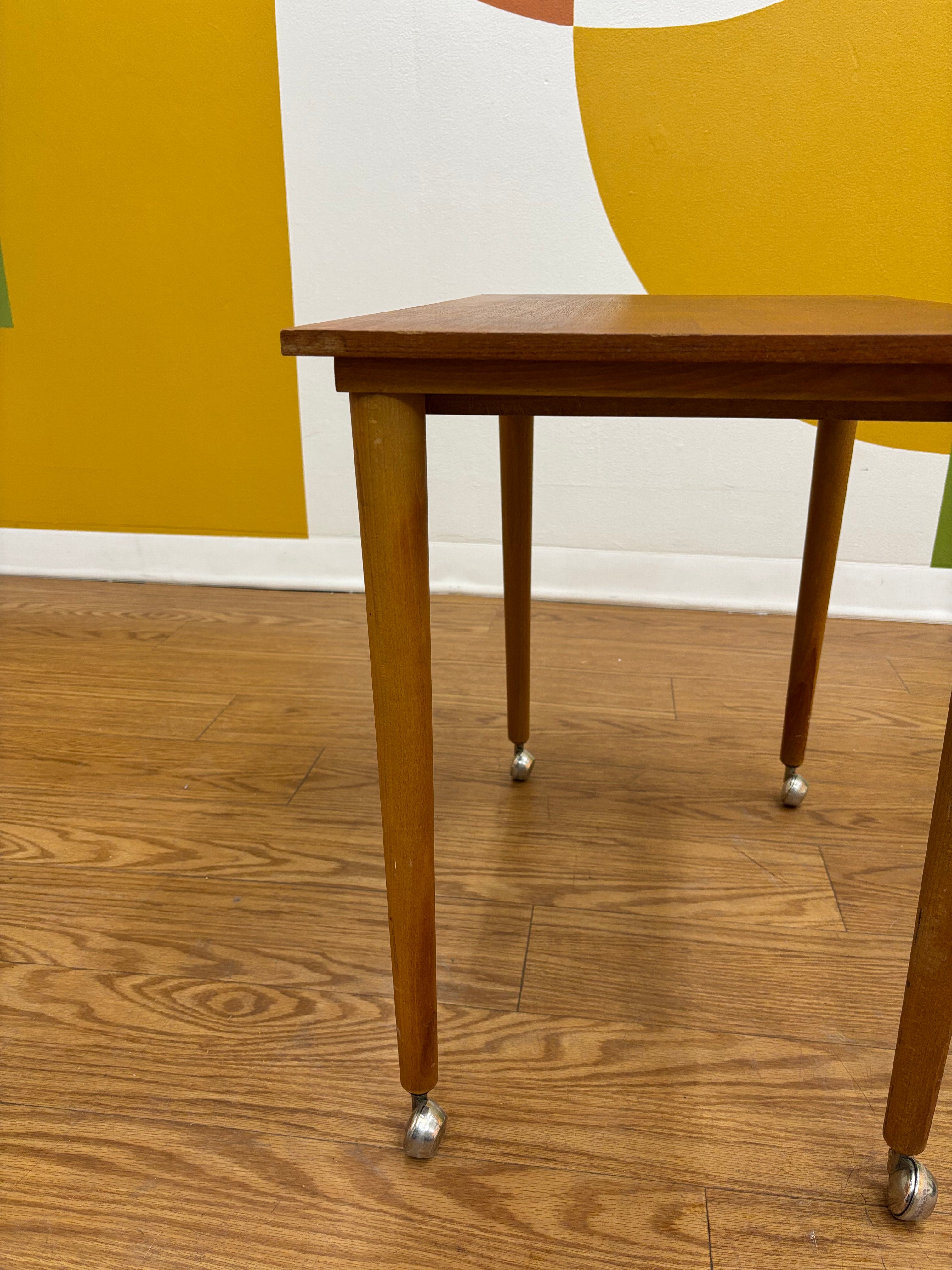 Rolling Side Table