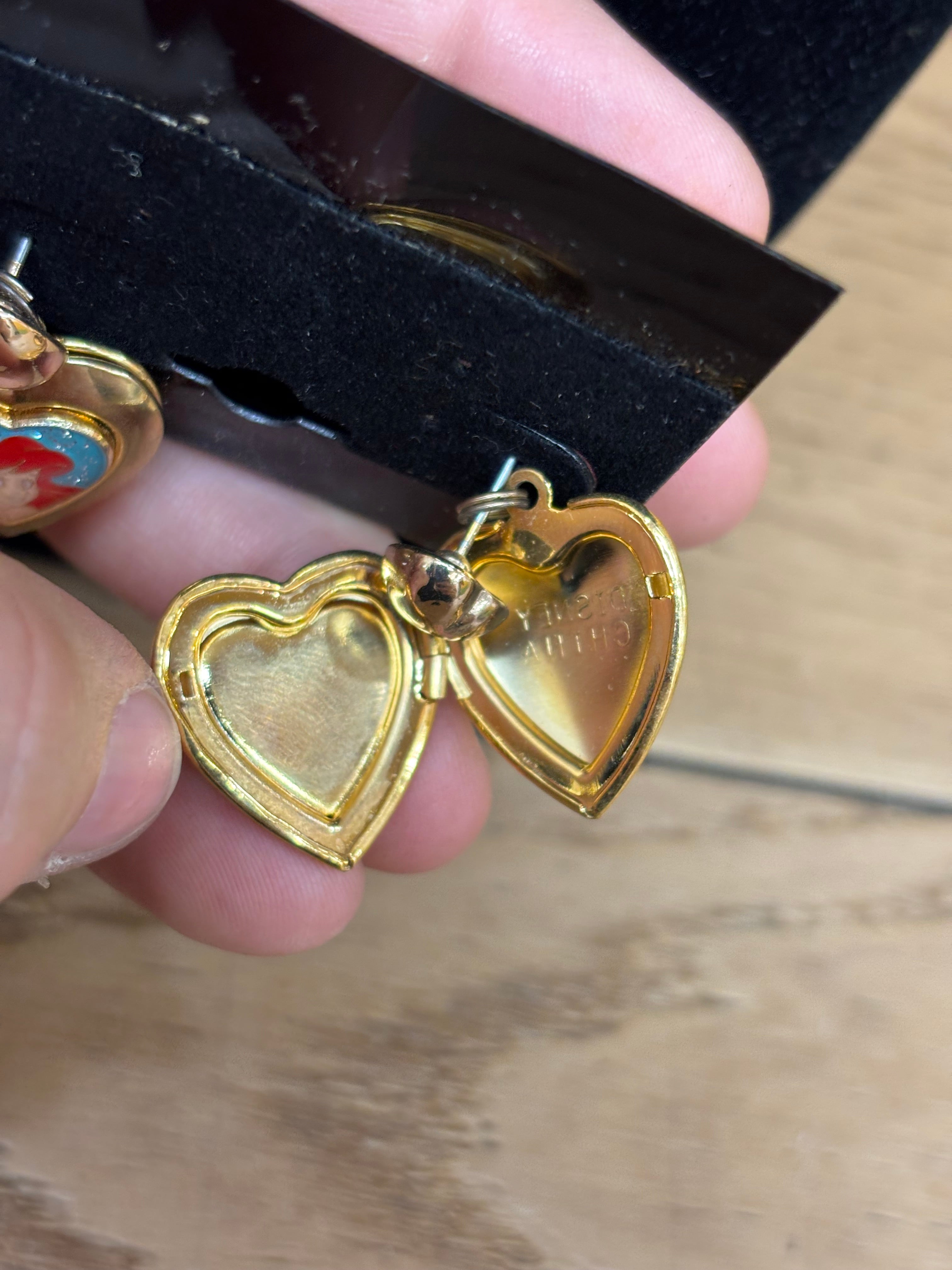 Little Mermaid Locket Earrings