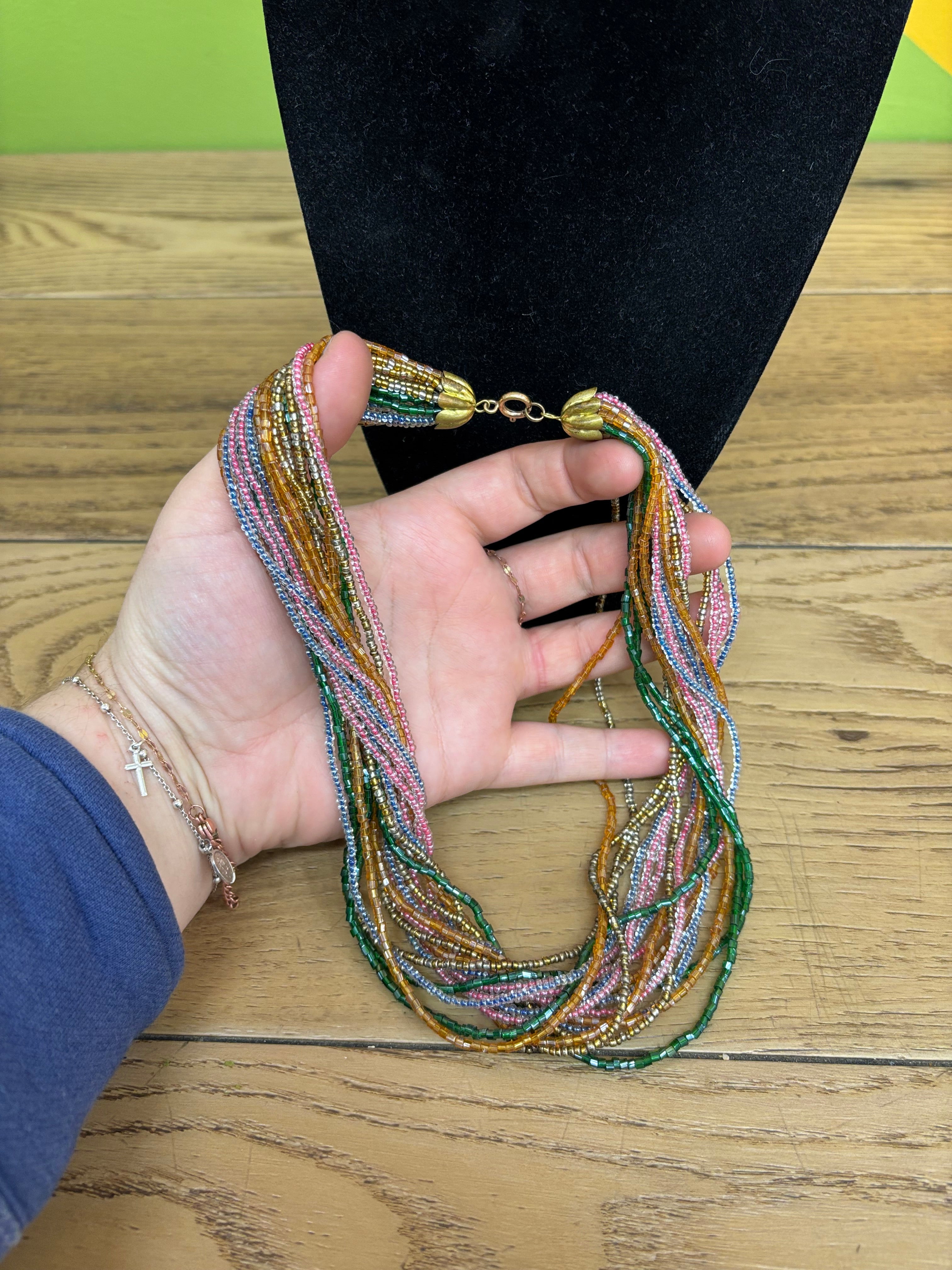 Multi Strand Bead Necklace