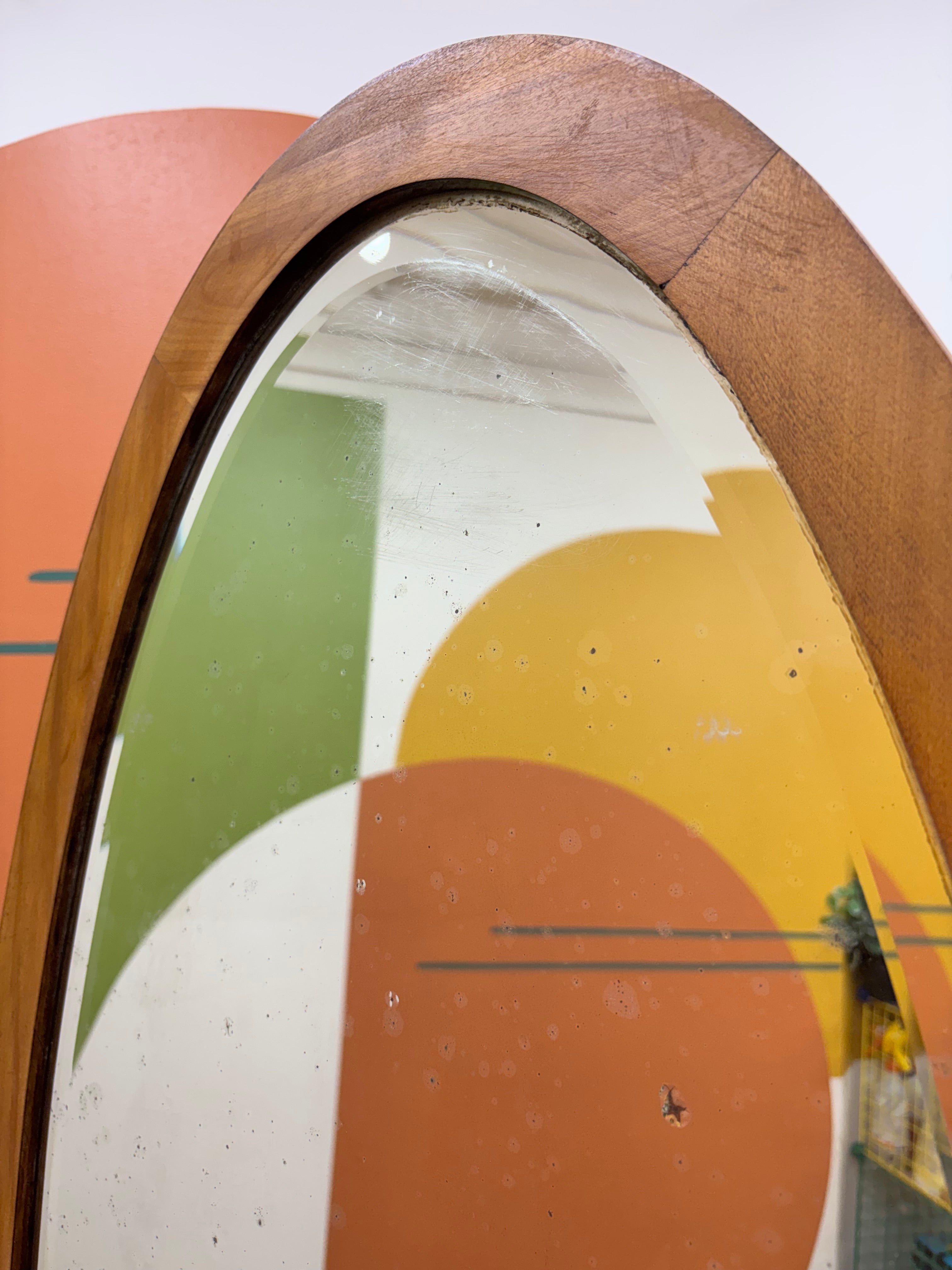 Wood Dresser with Mirror