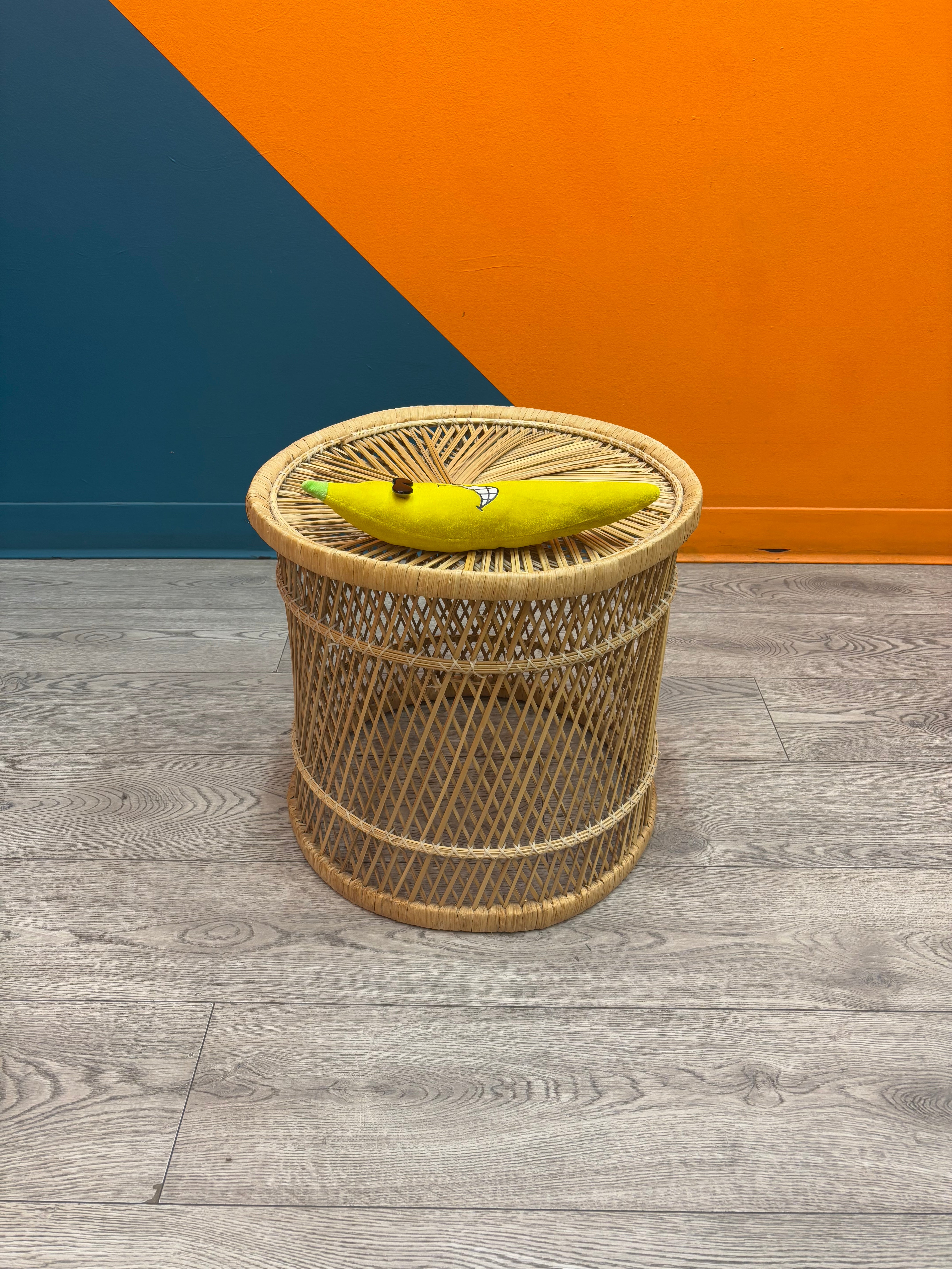 Large Wicker Side Table