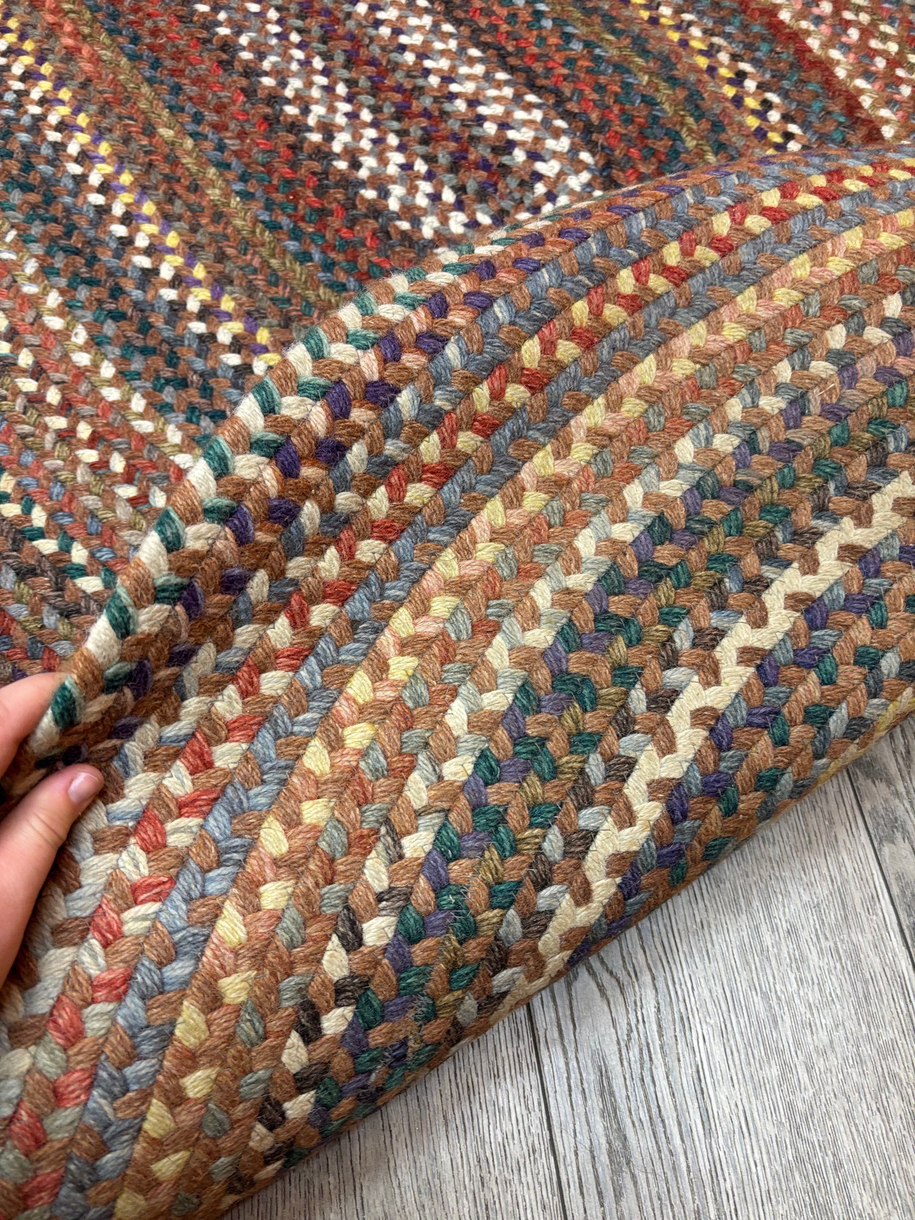 Woven Oval Area Rug #1