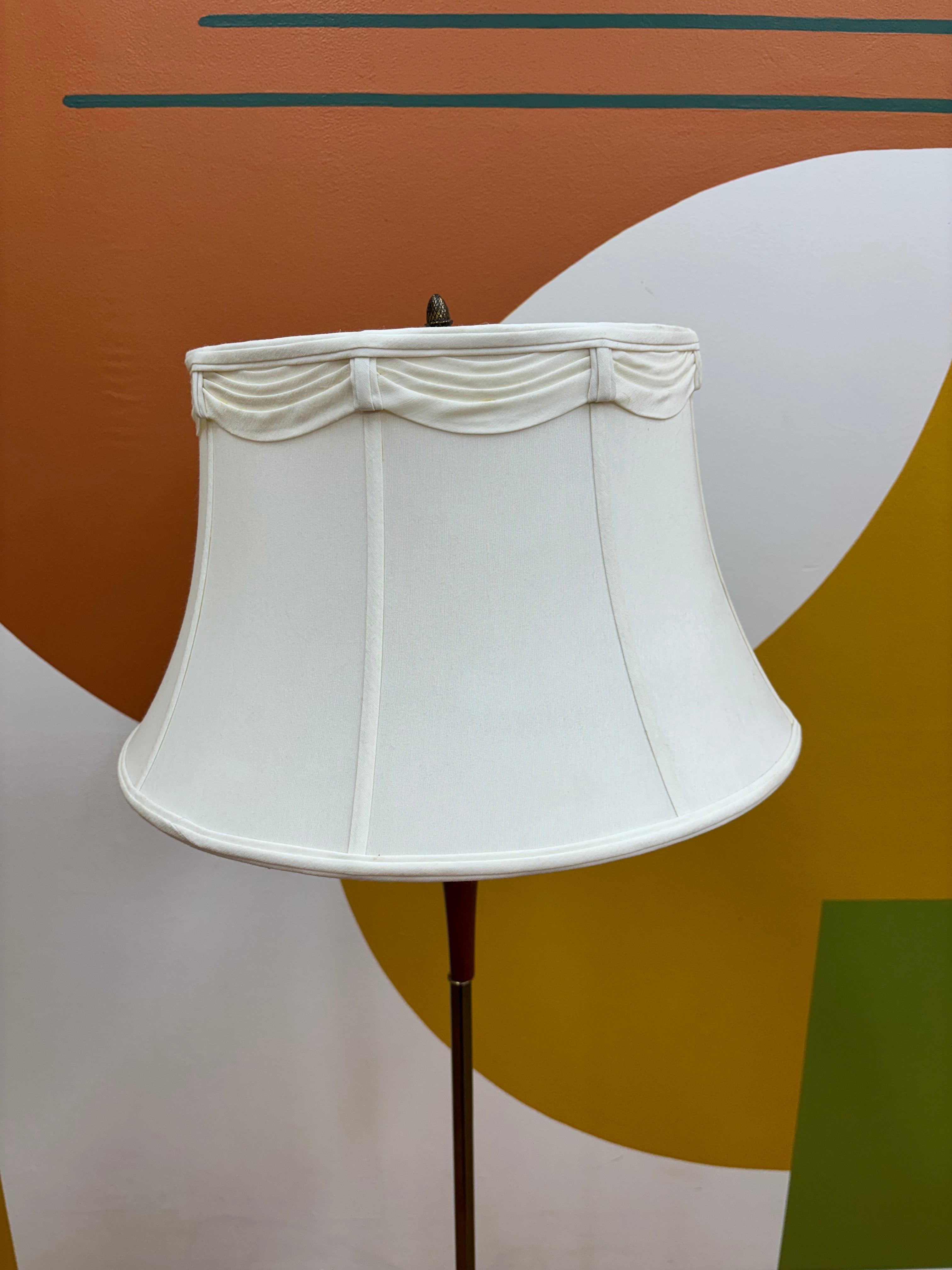 Floor Lamp with White Shade