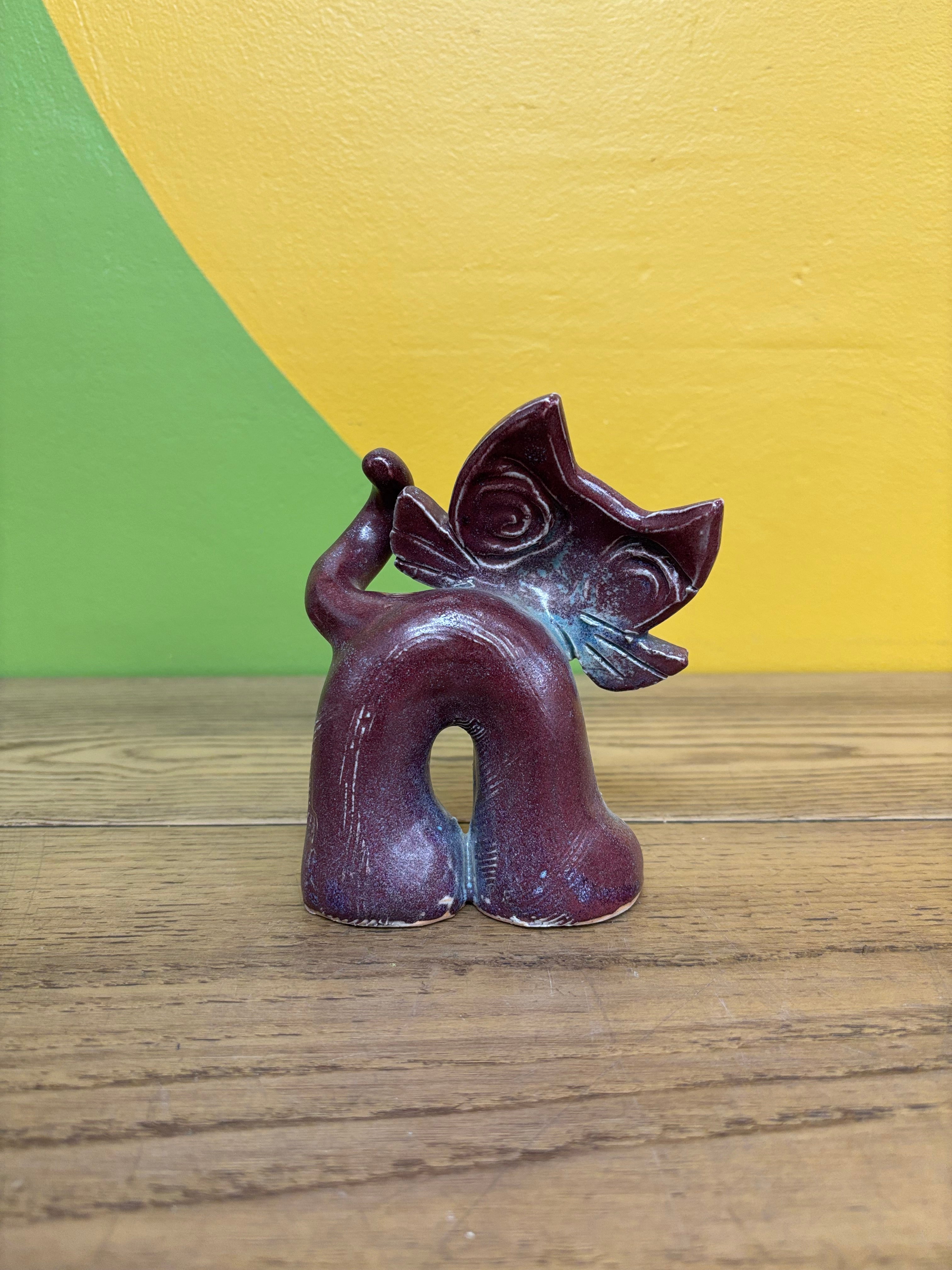 Ceramic Cat Figurine