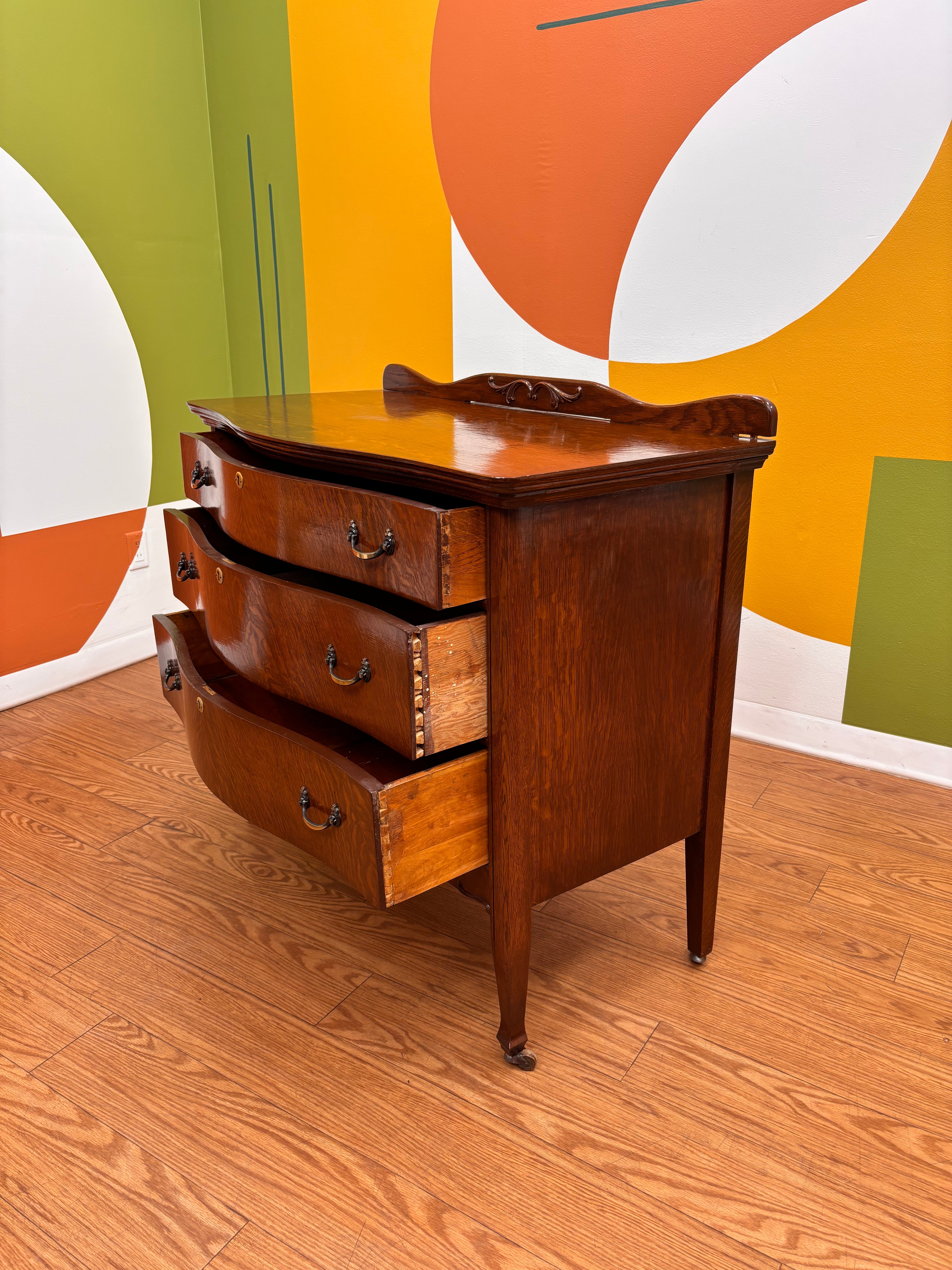 Wood 3 Drawer Dresser