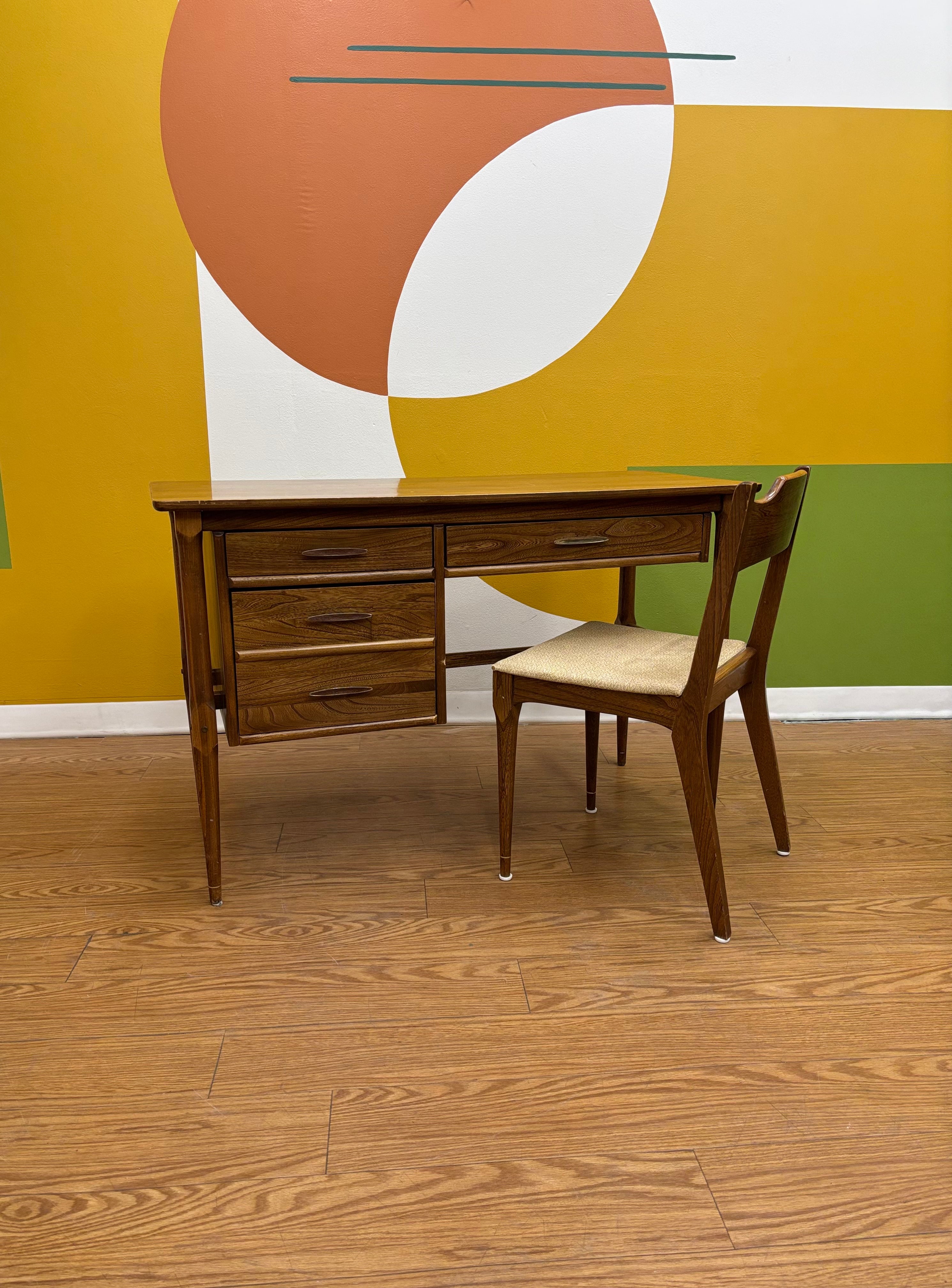 Wood Writing Desk with Matching Chair