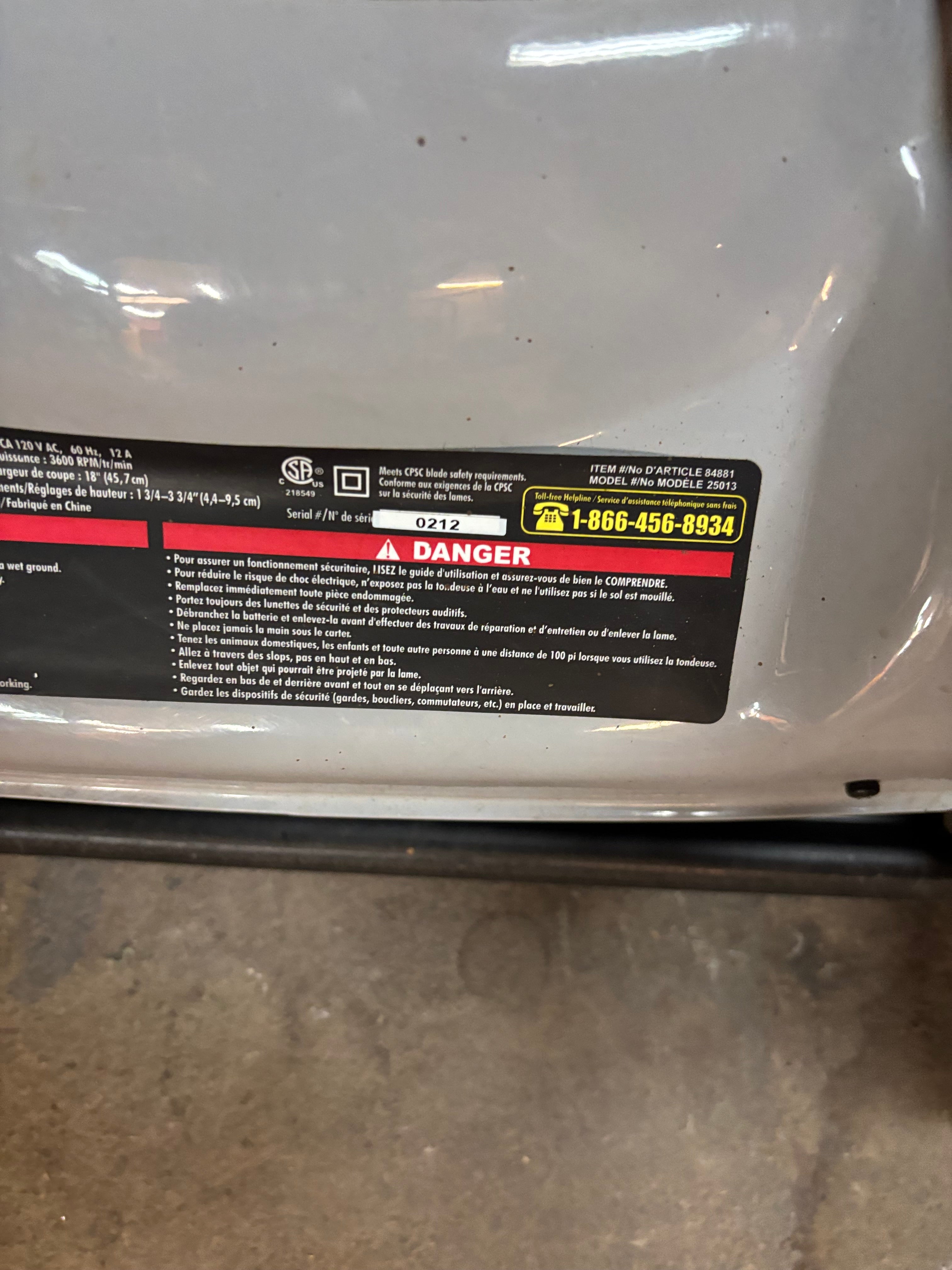 Duramax 18" Electric Mower