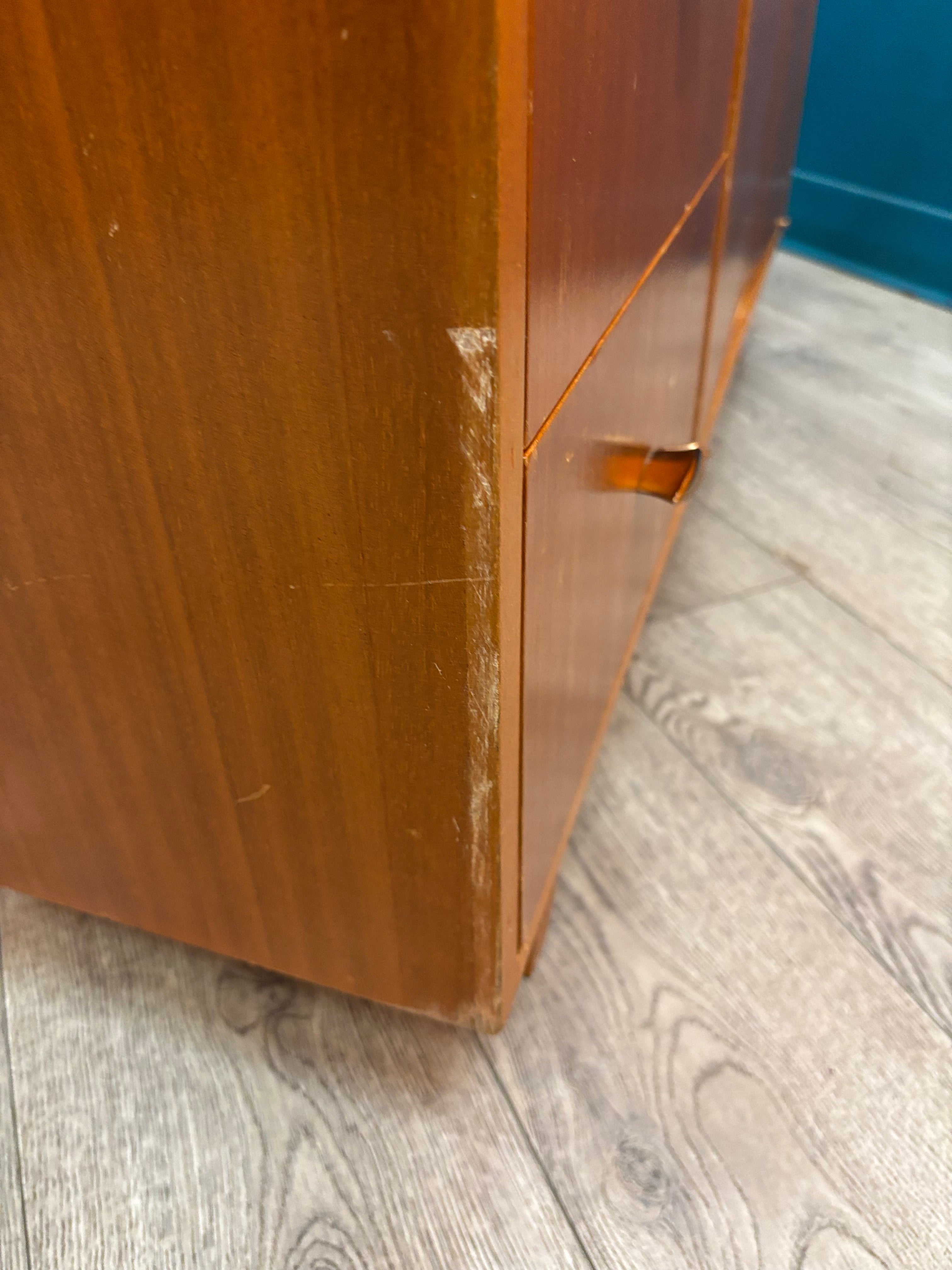 Drop Leaf Wood Cabinet