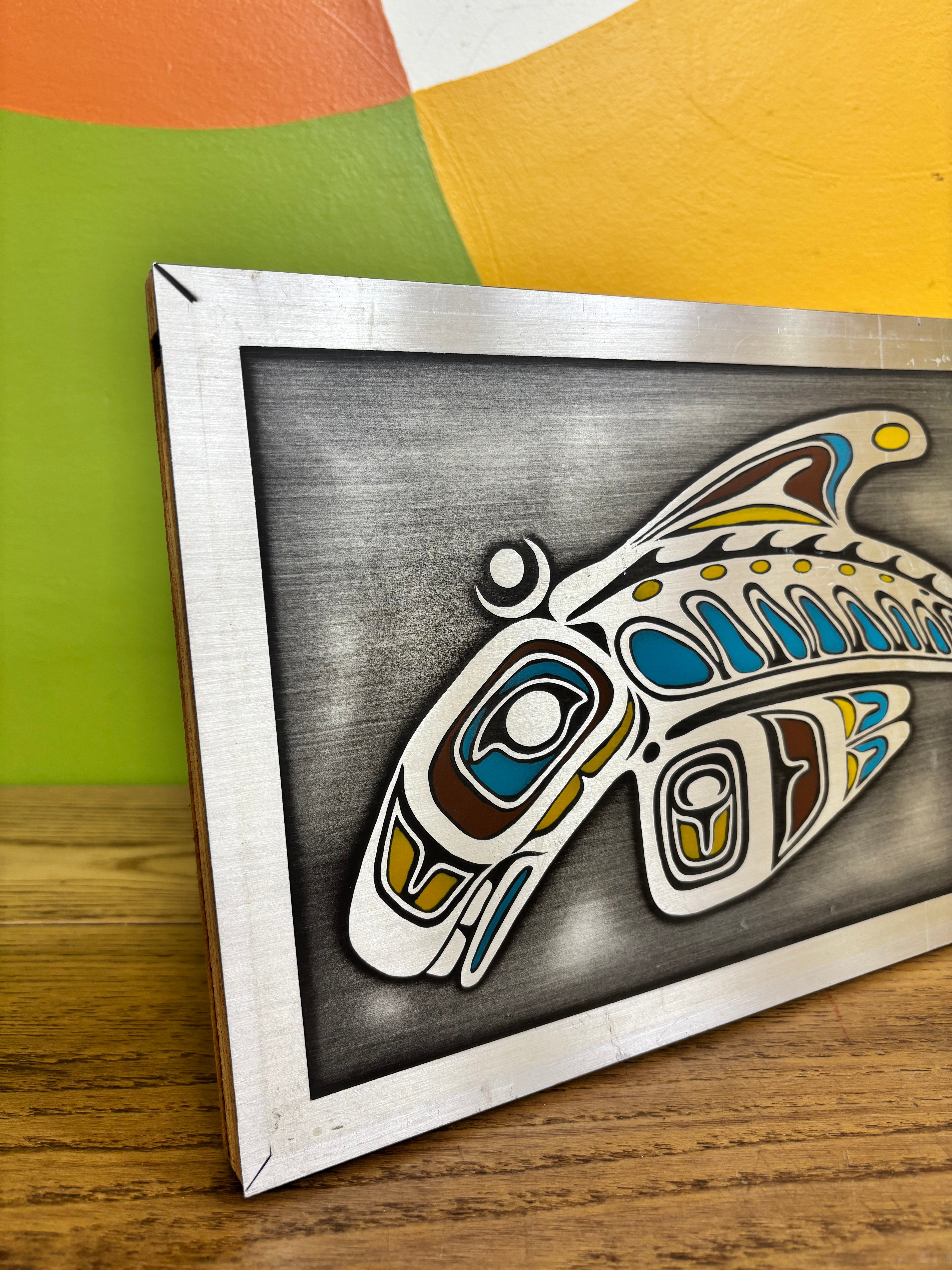Metal Orca Wall Art