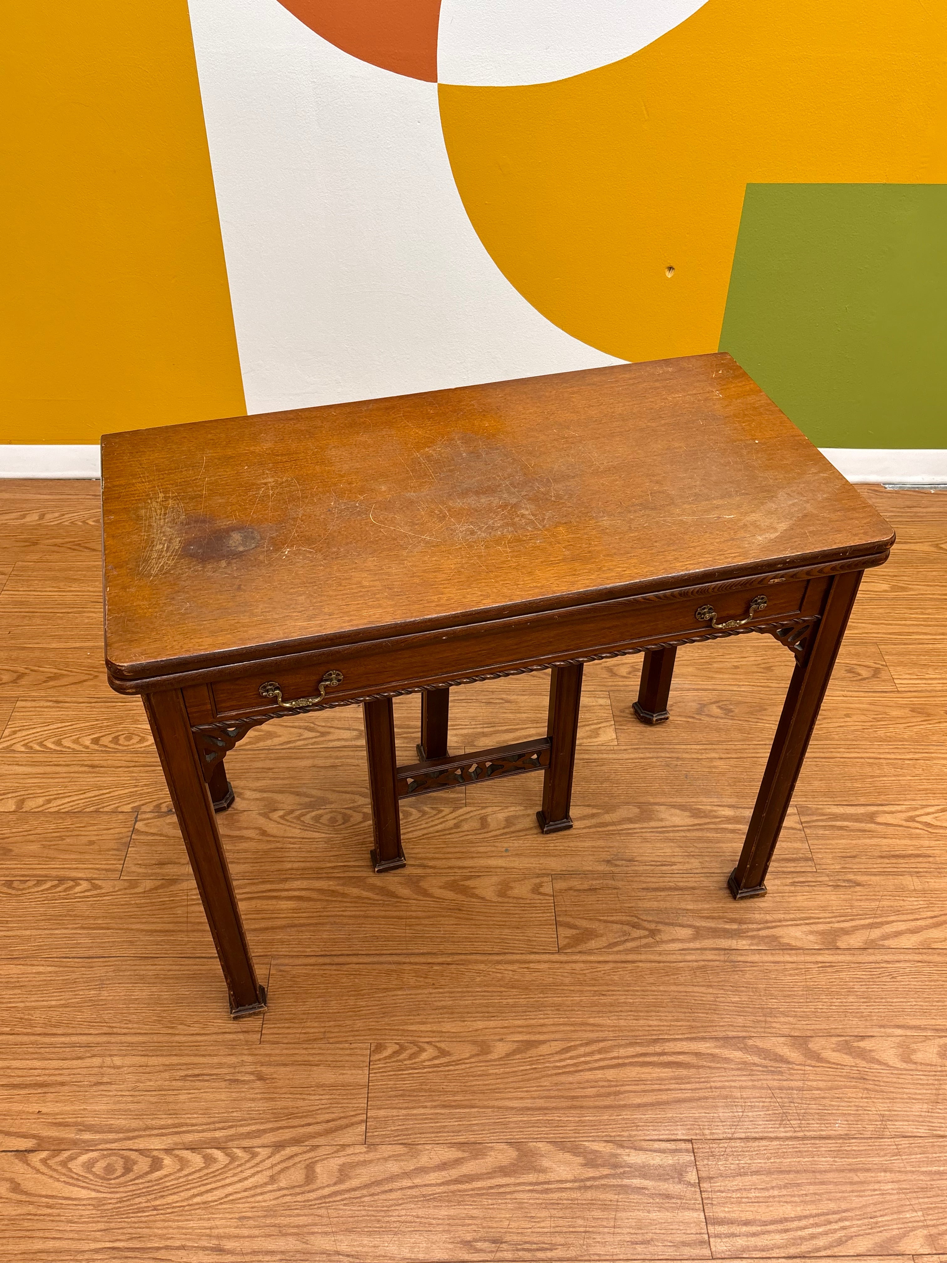 Wood Drop Leaf Dining Table