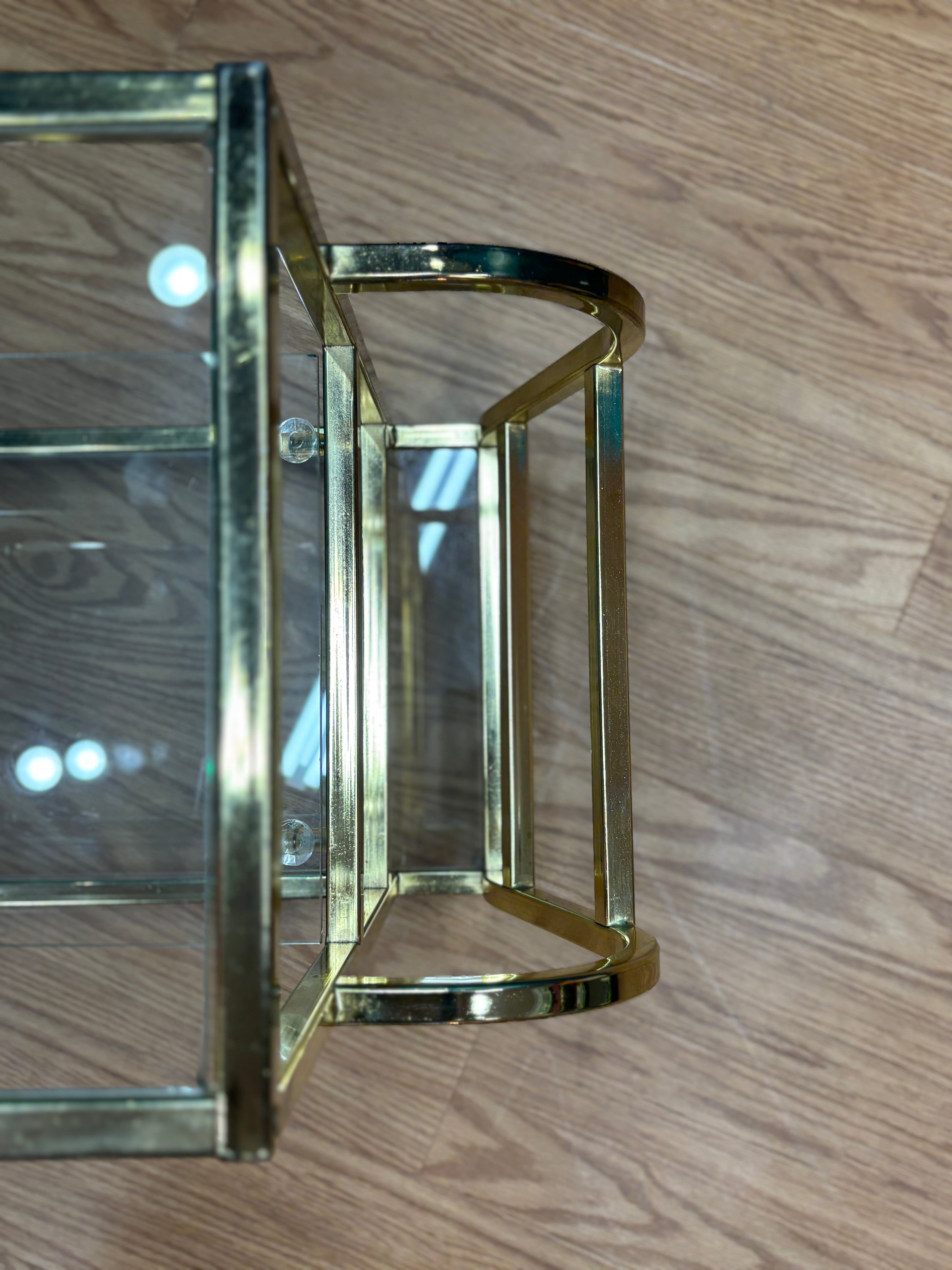 Glass and Brass Table
