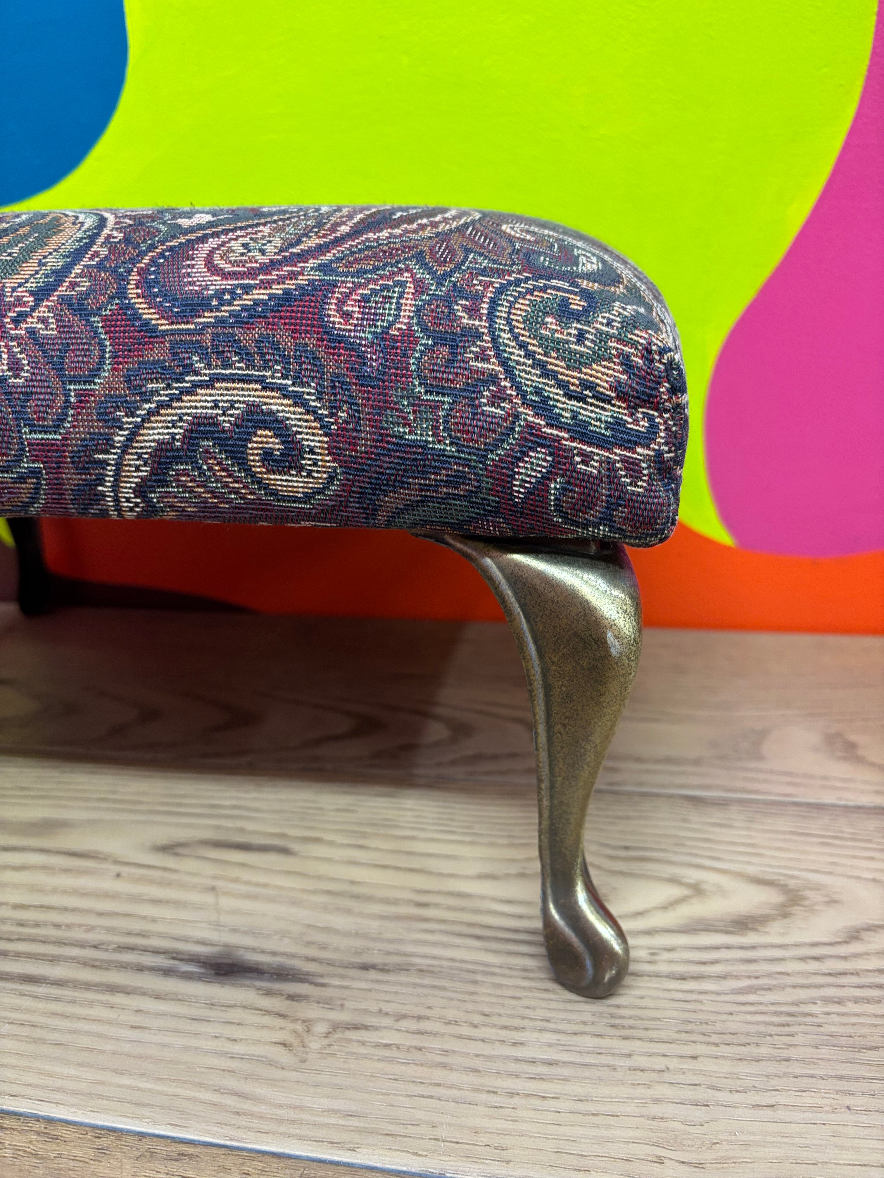 Small Patterned Footstool