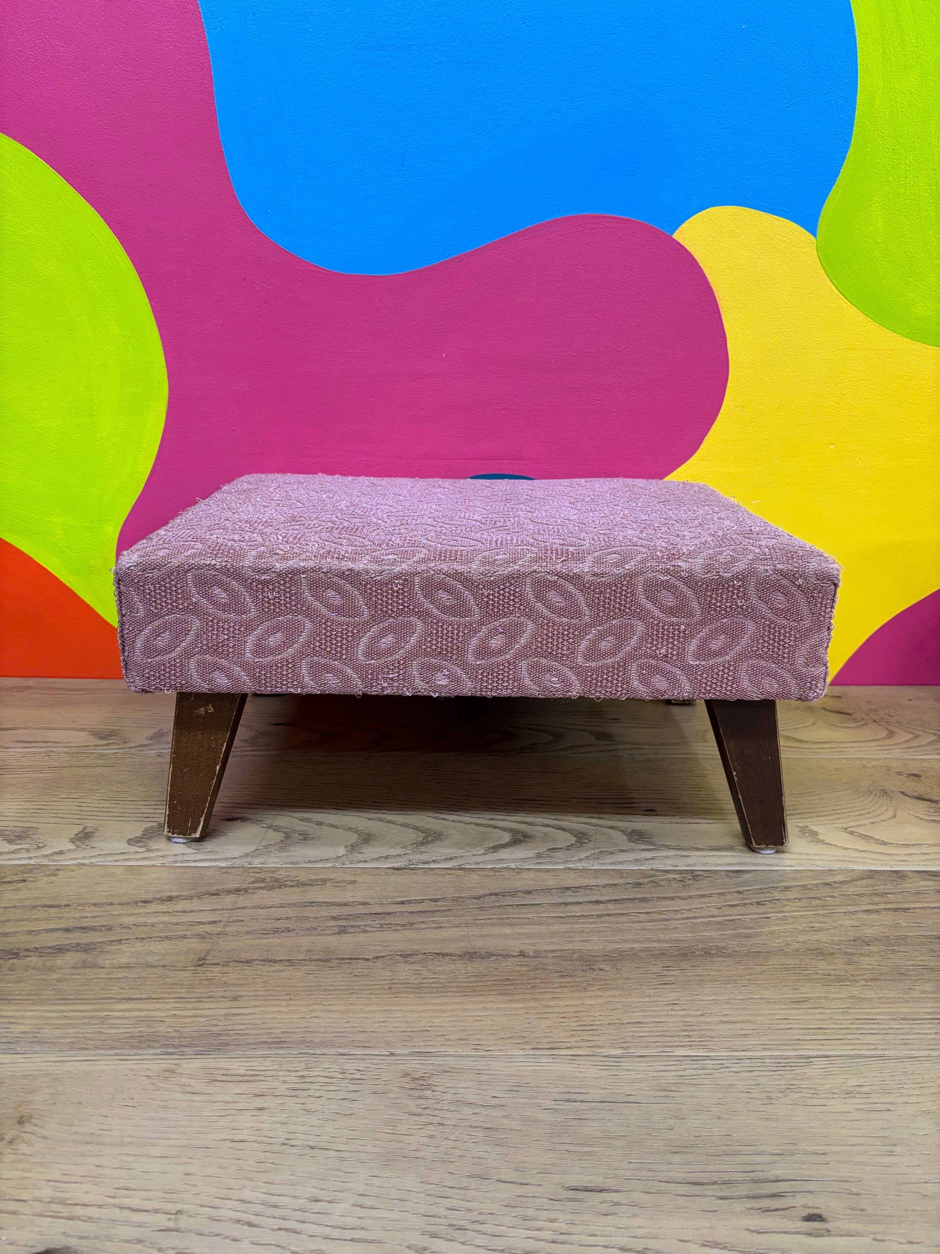 Small Pink Footstool