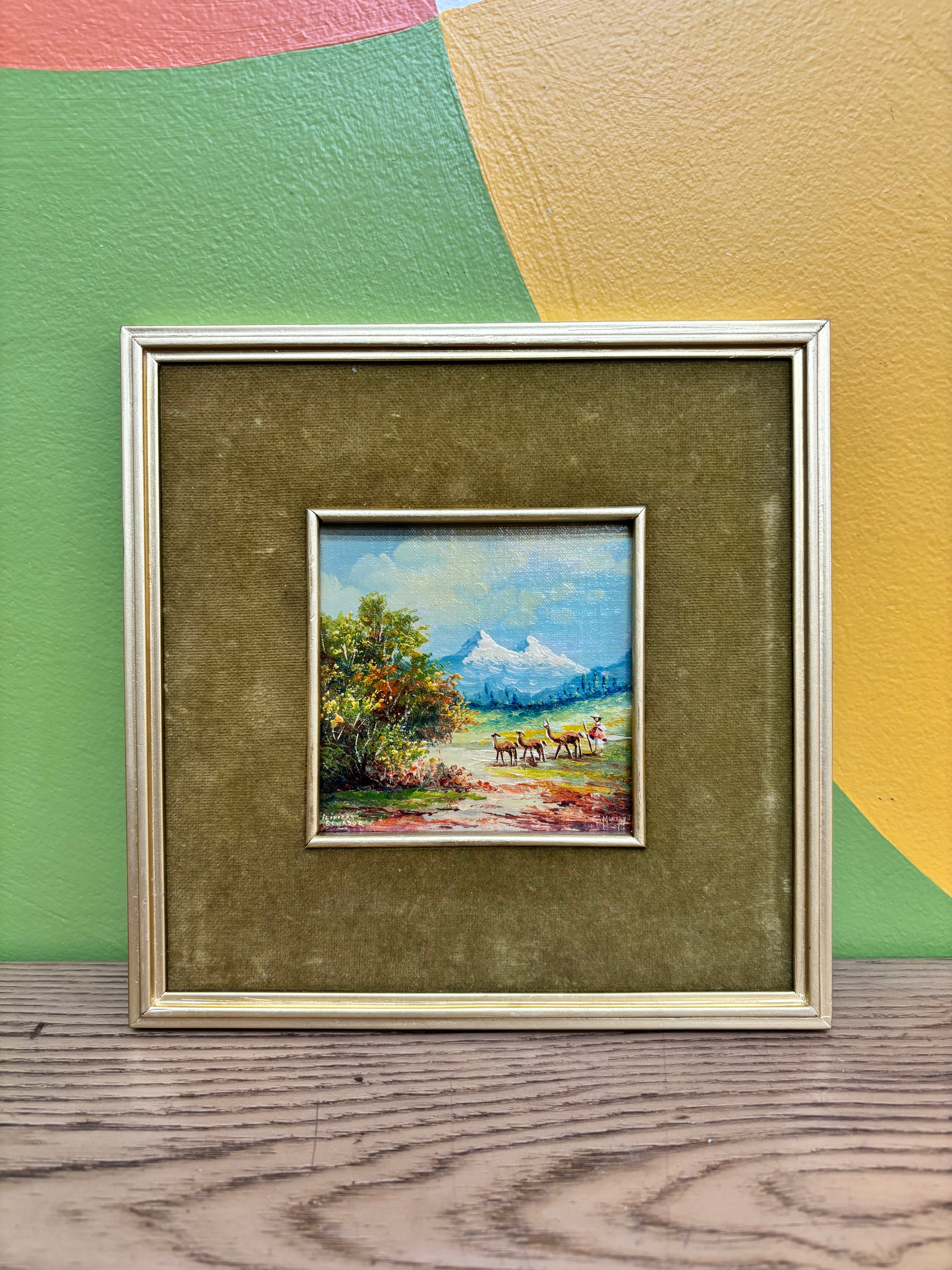 Set of 2 Gustavo Moncayo Oil Paintings
