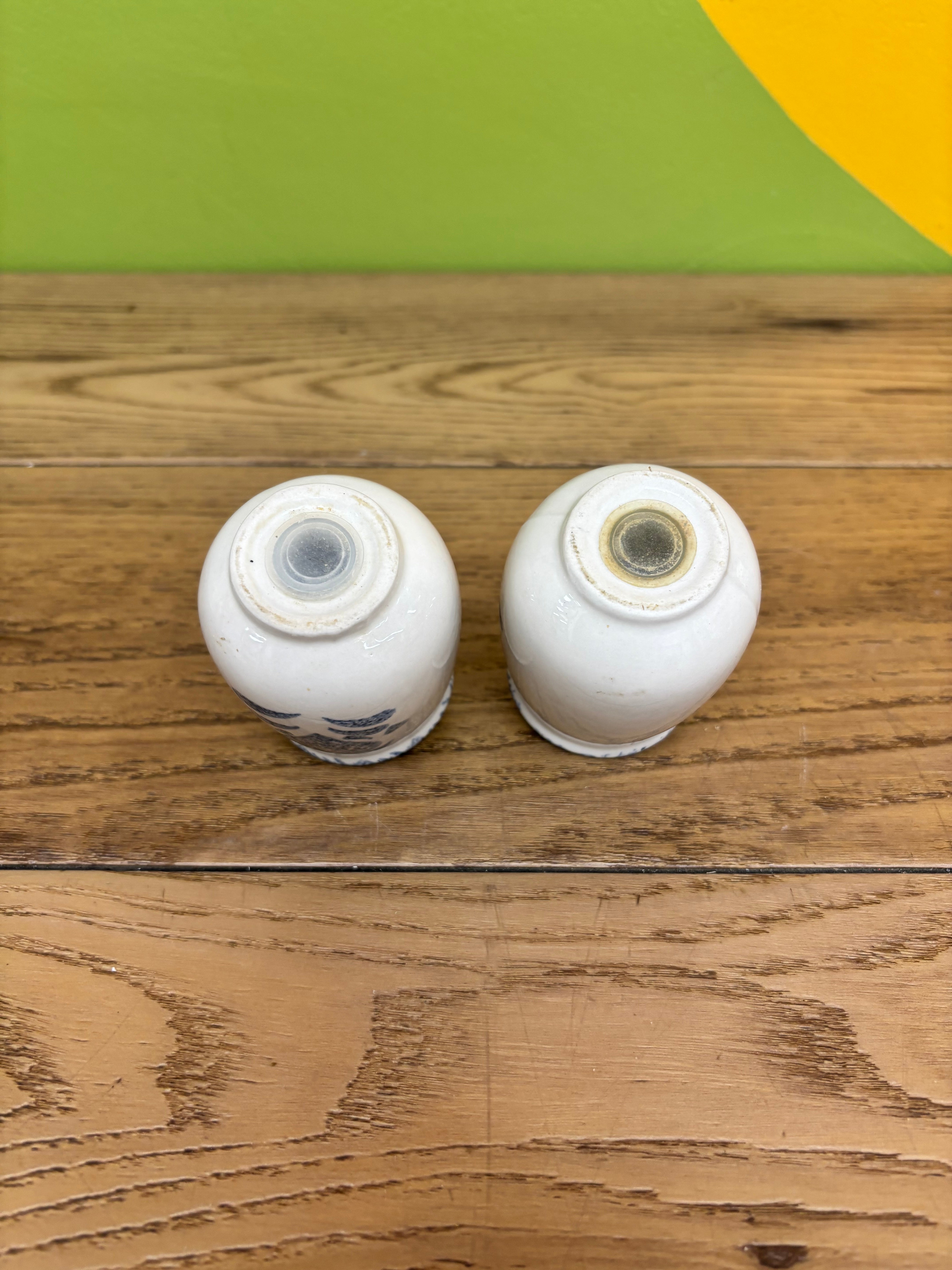 Stoneware Salt and Pepper Shakers