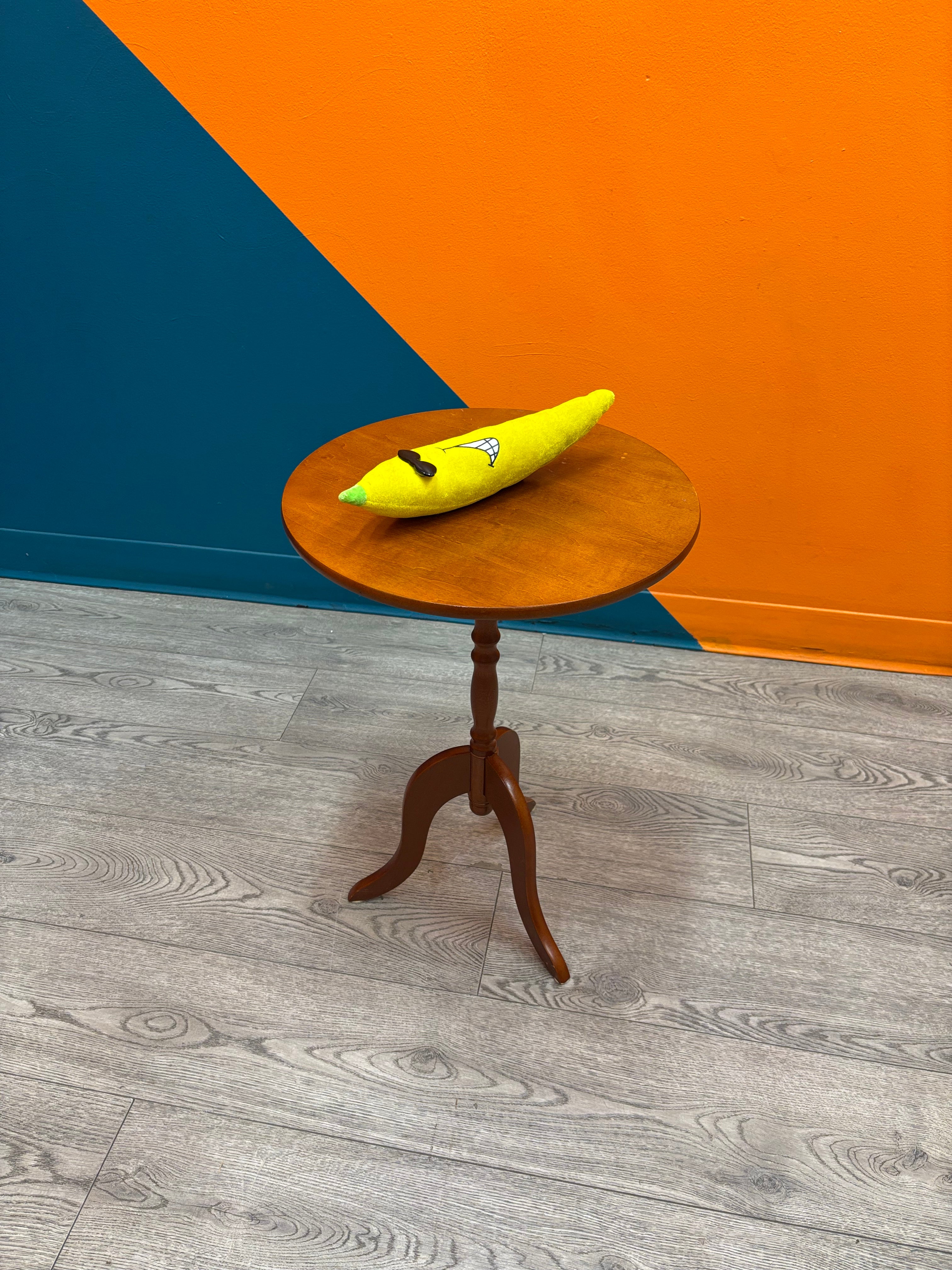 Round Wood Side Table