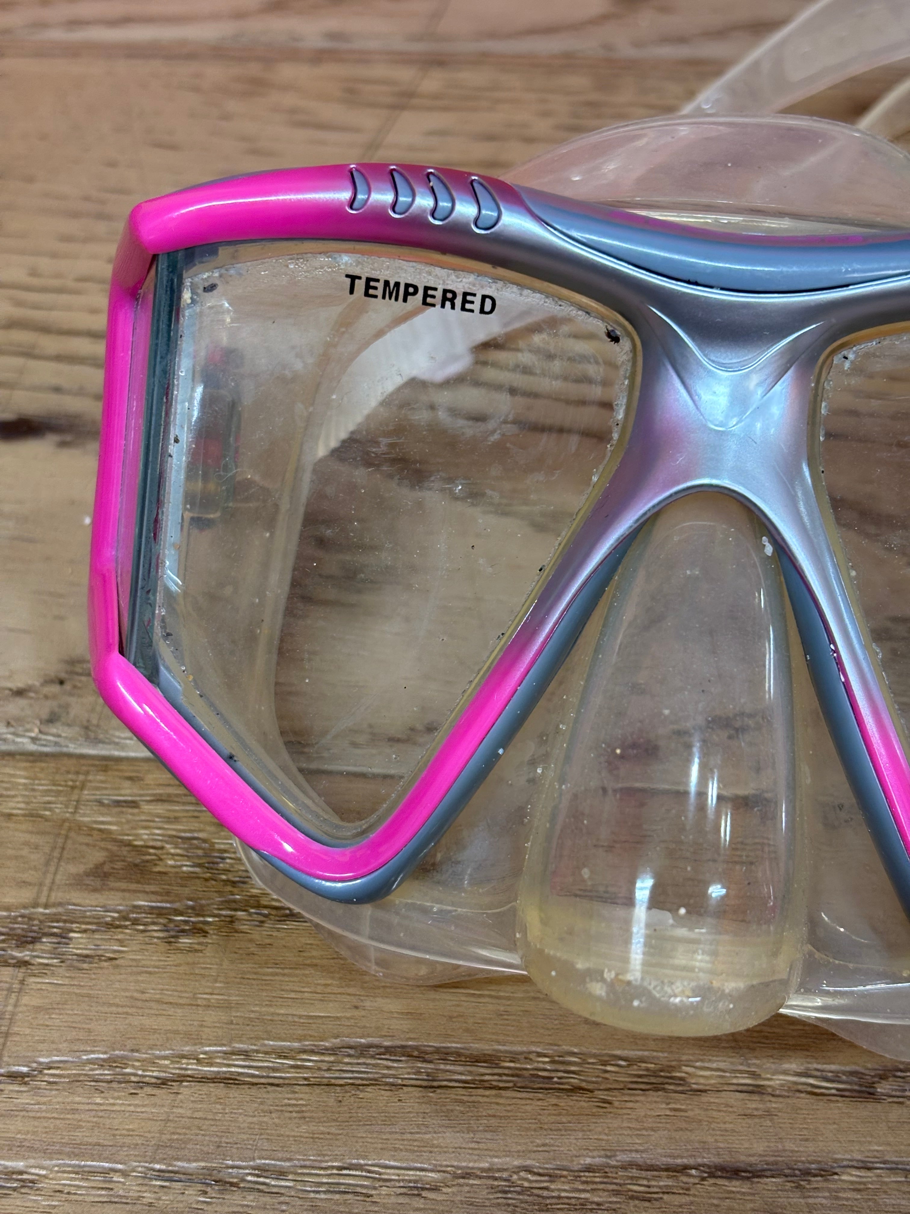 Pink Seadoo Snorkel Set (Women's Size 5-9.5)