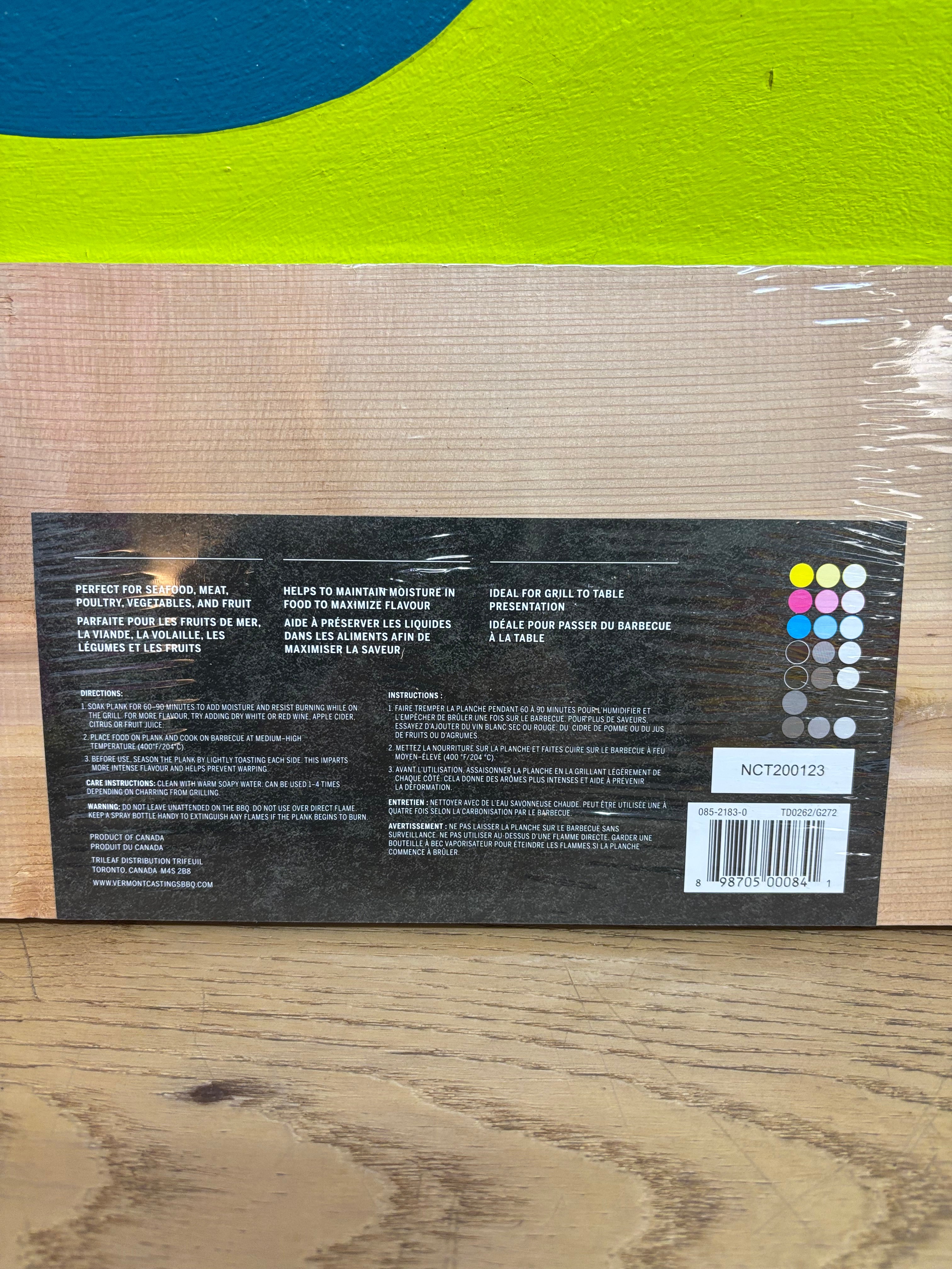 Vermont Castings Cedar Grilling Plank (NEW)