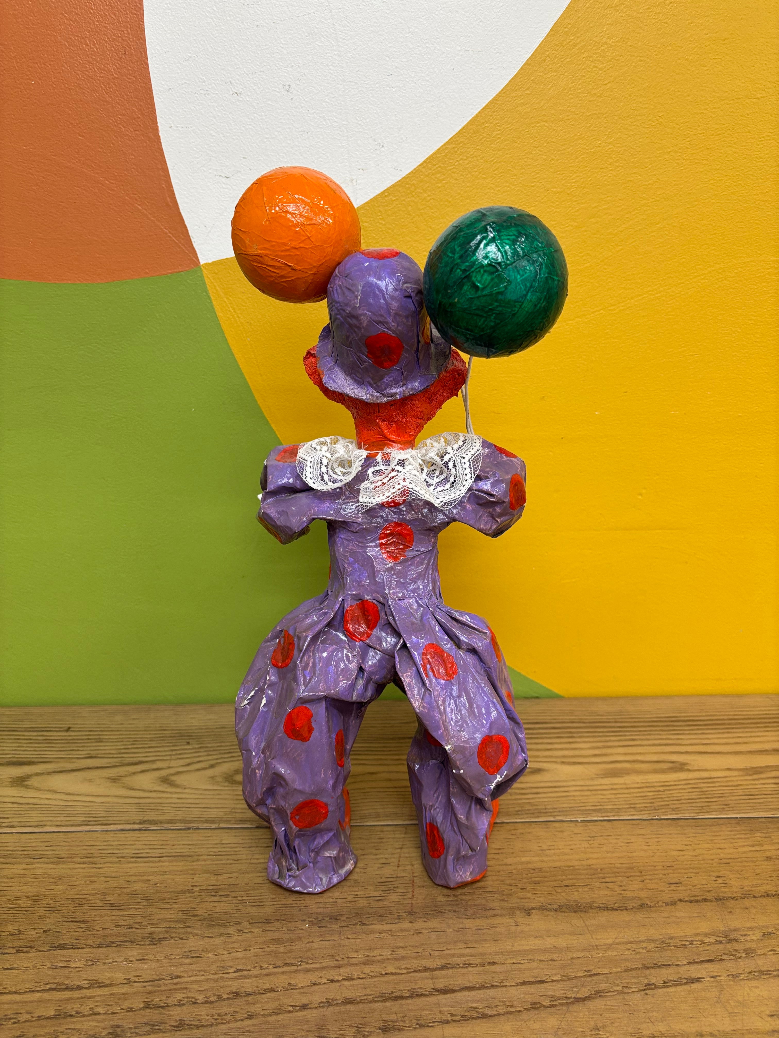 Paper Mache Clown Statue