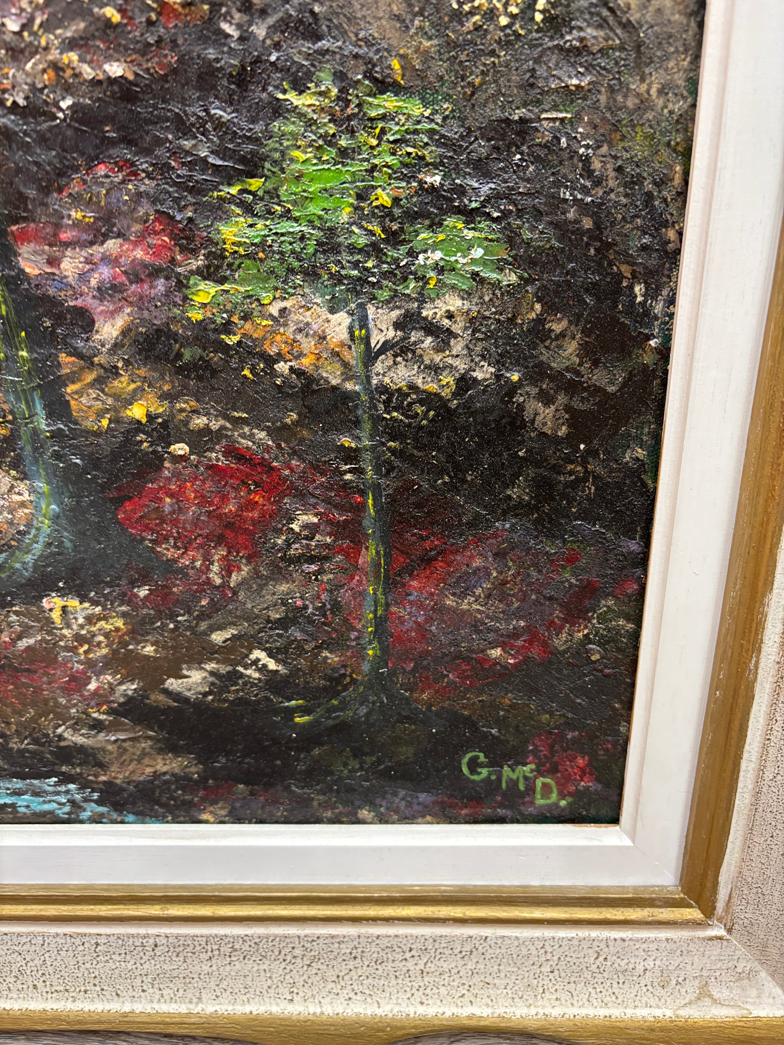 Framed Ocean Painting