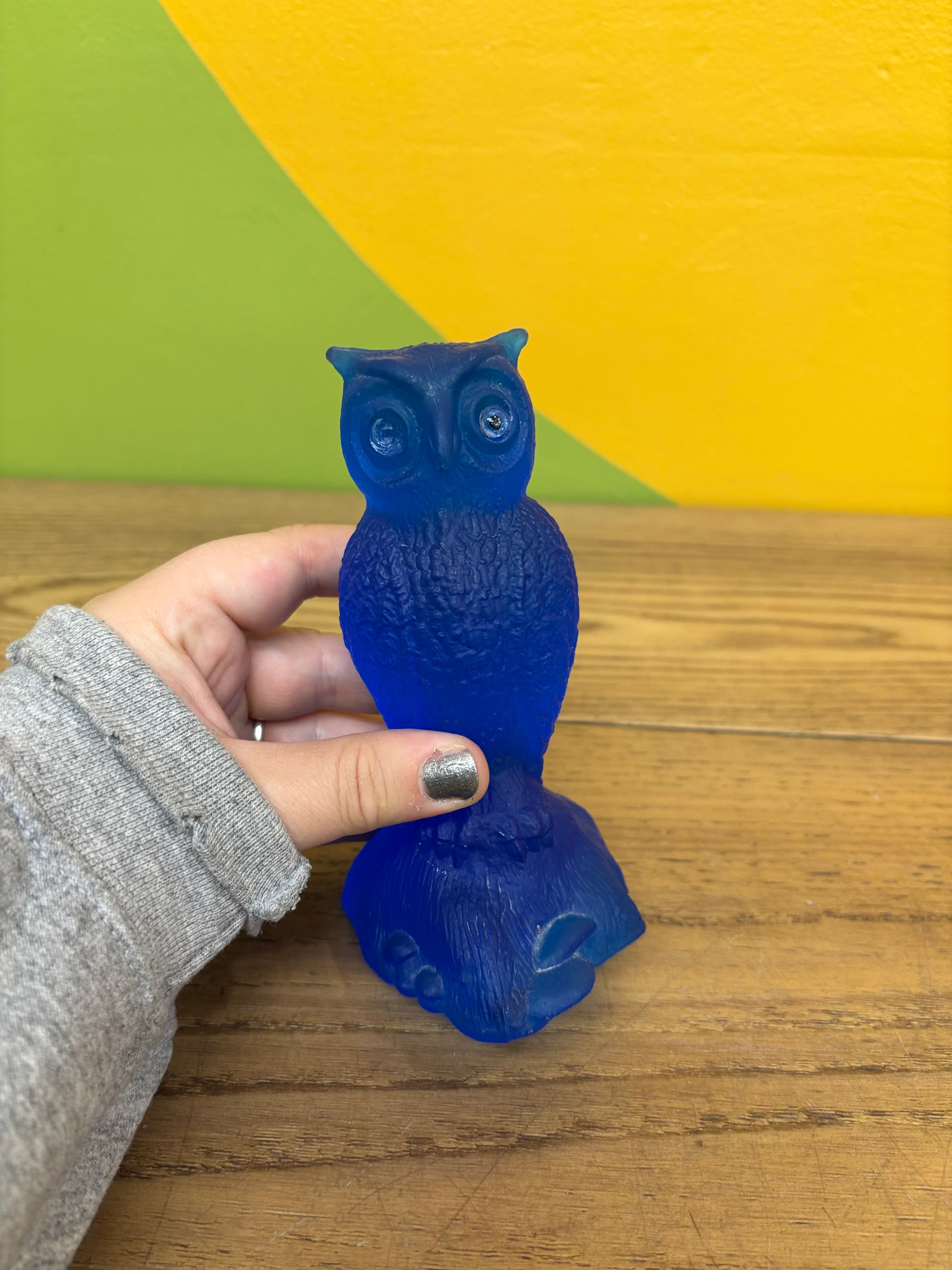 Blue Glass Owl