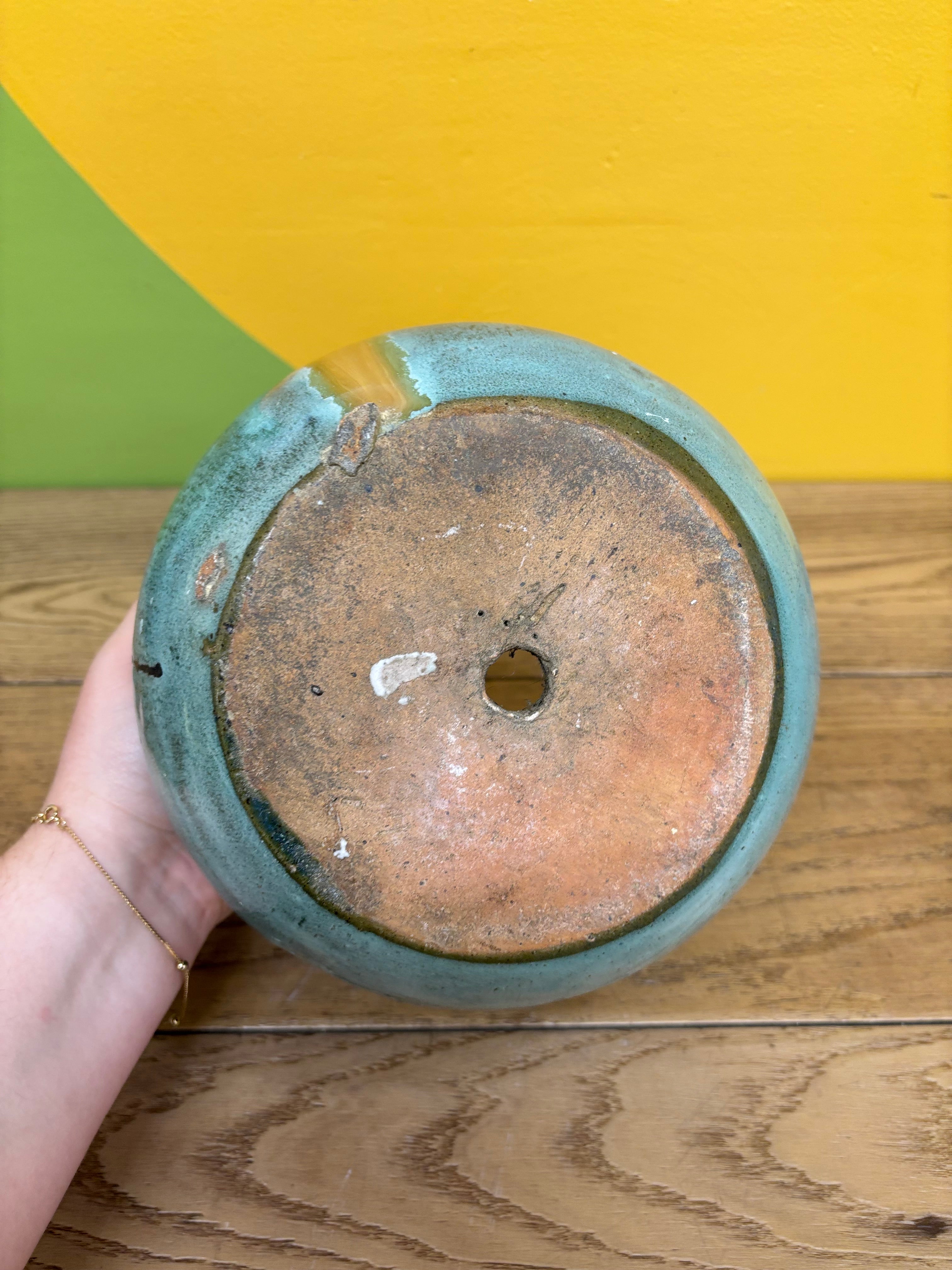 Small Blue Planter (2 available)