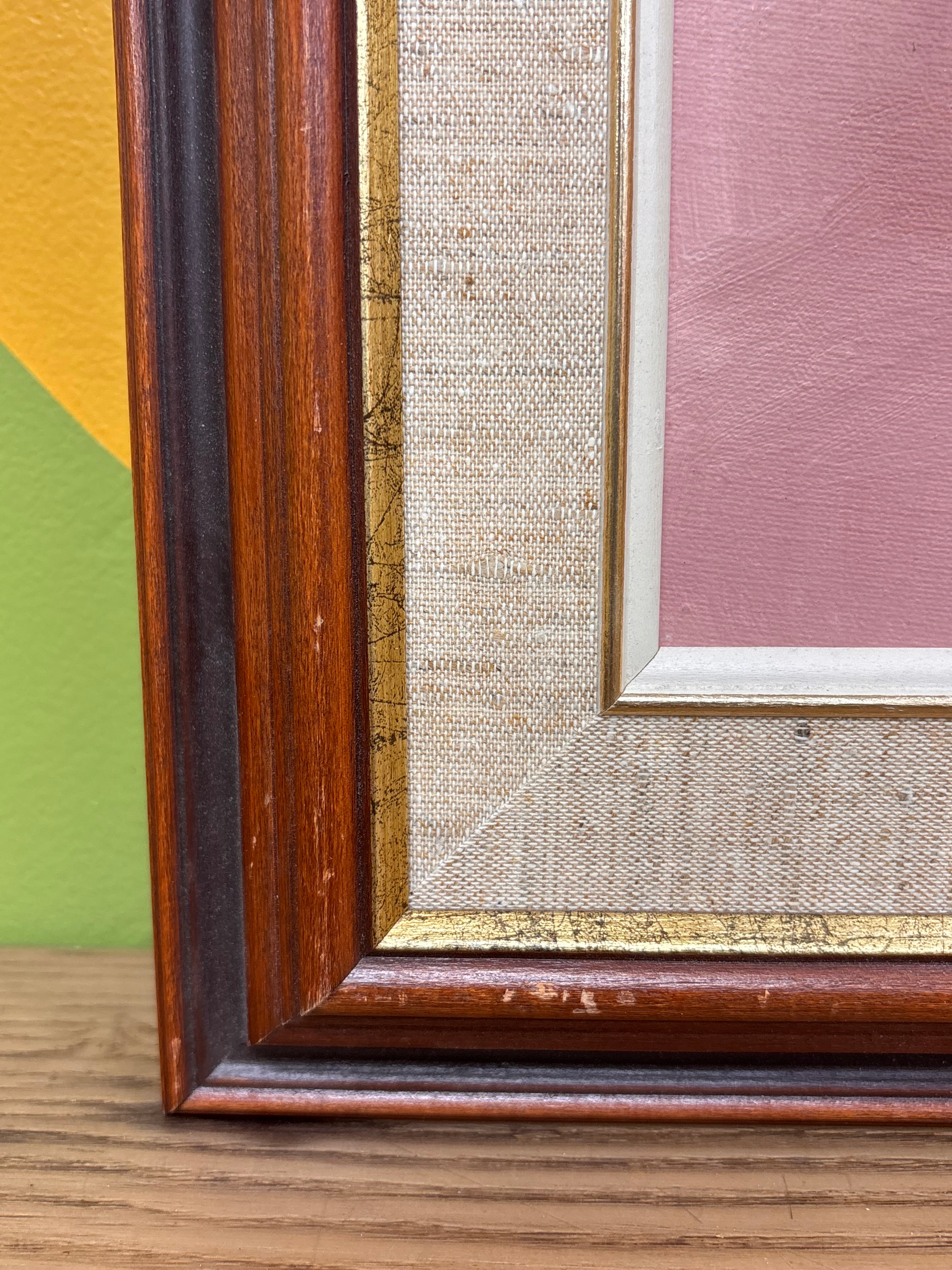 Large Framed Floral Painting