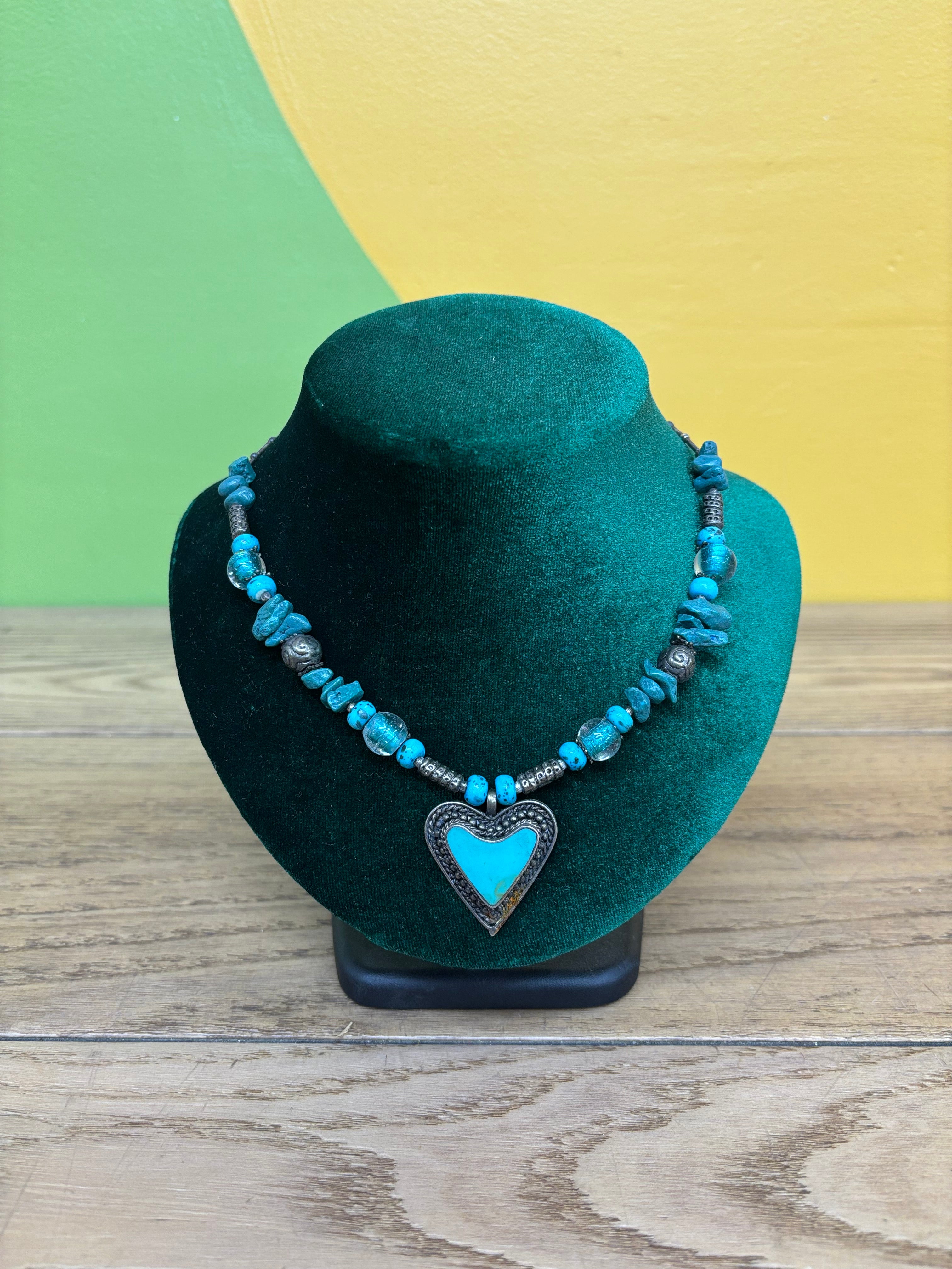 Blue Beaded Necklace