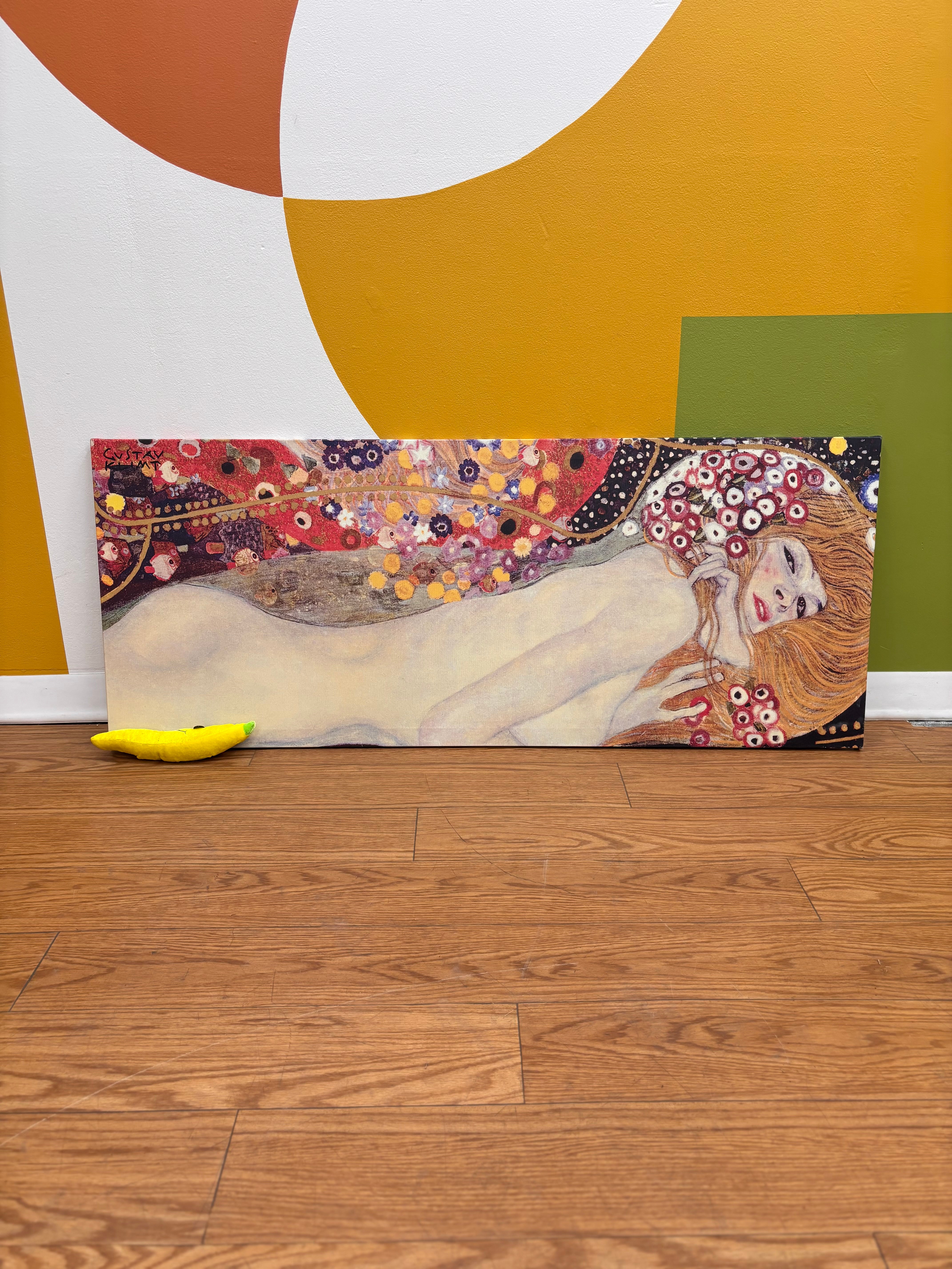 Gustav Klimt "Water Serpents II" Canvas Print