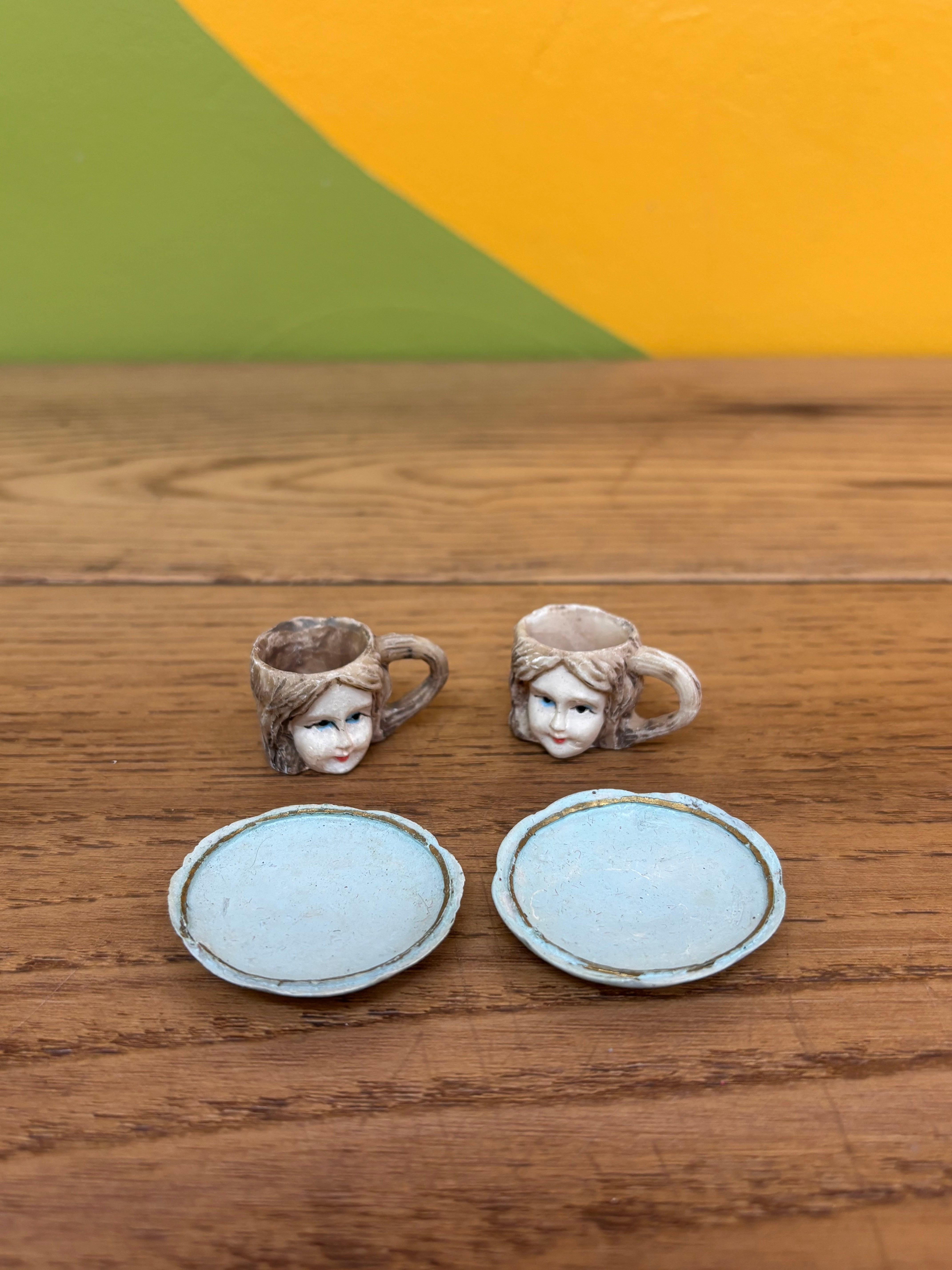 Miniature Angel Tea Set