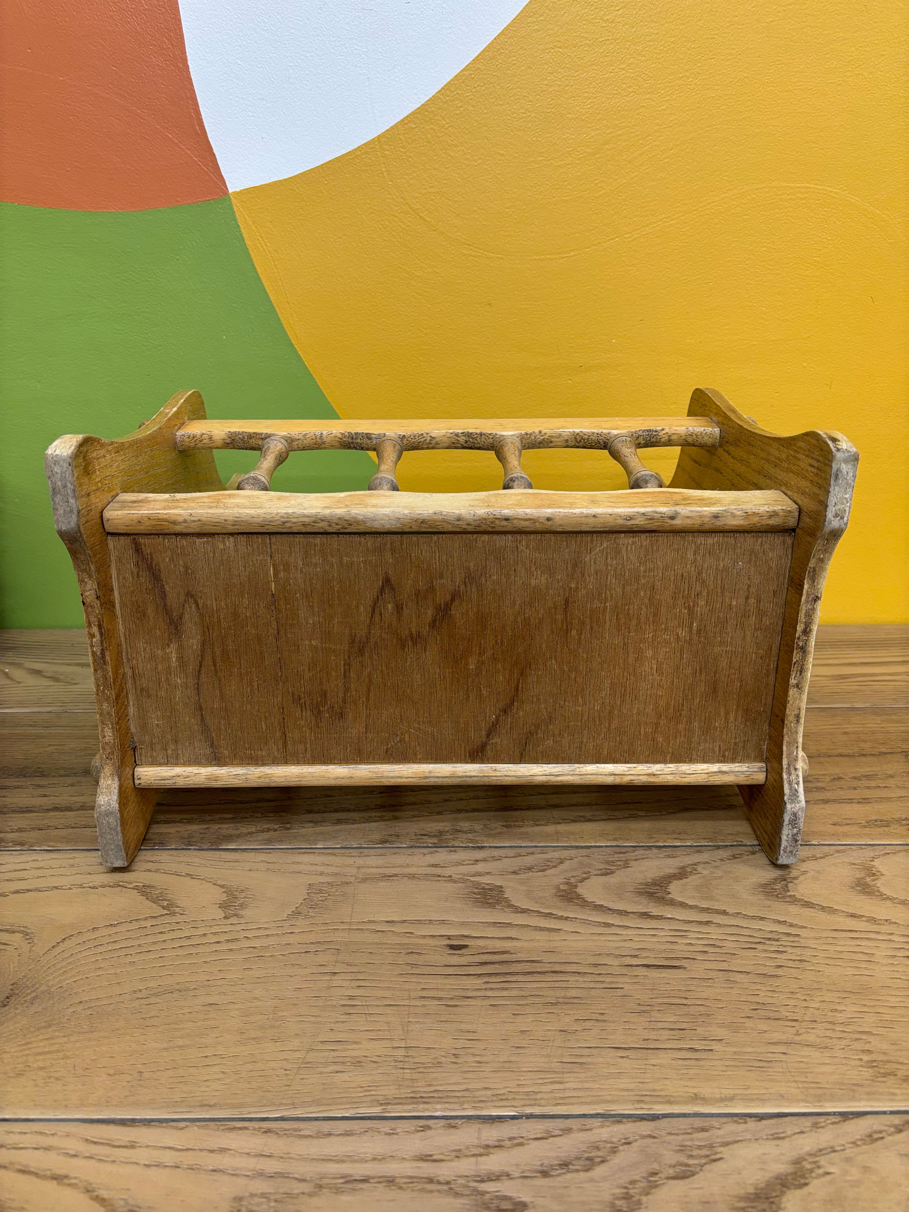 Wood Magazine Rack