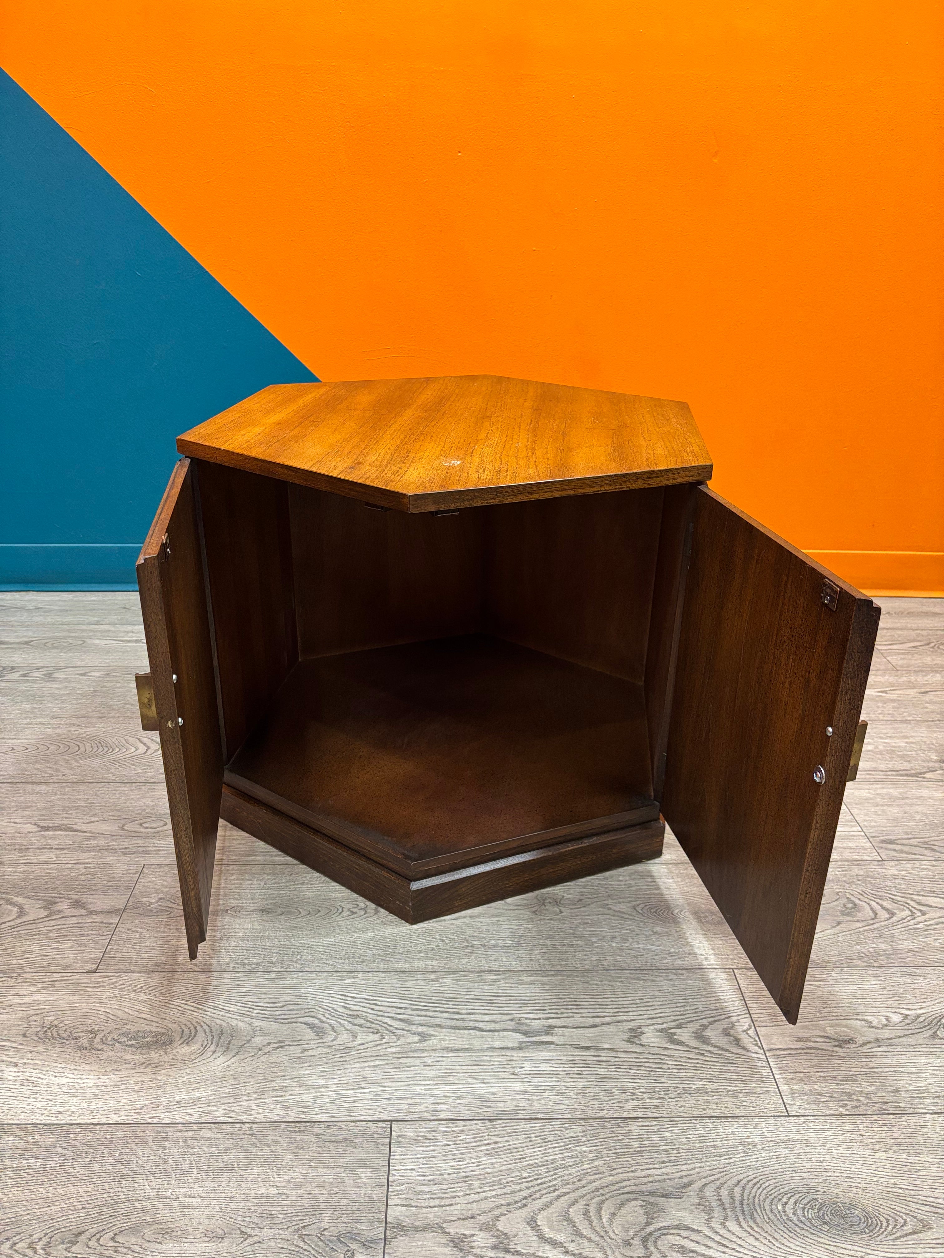 Big Wood Hexagon Table