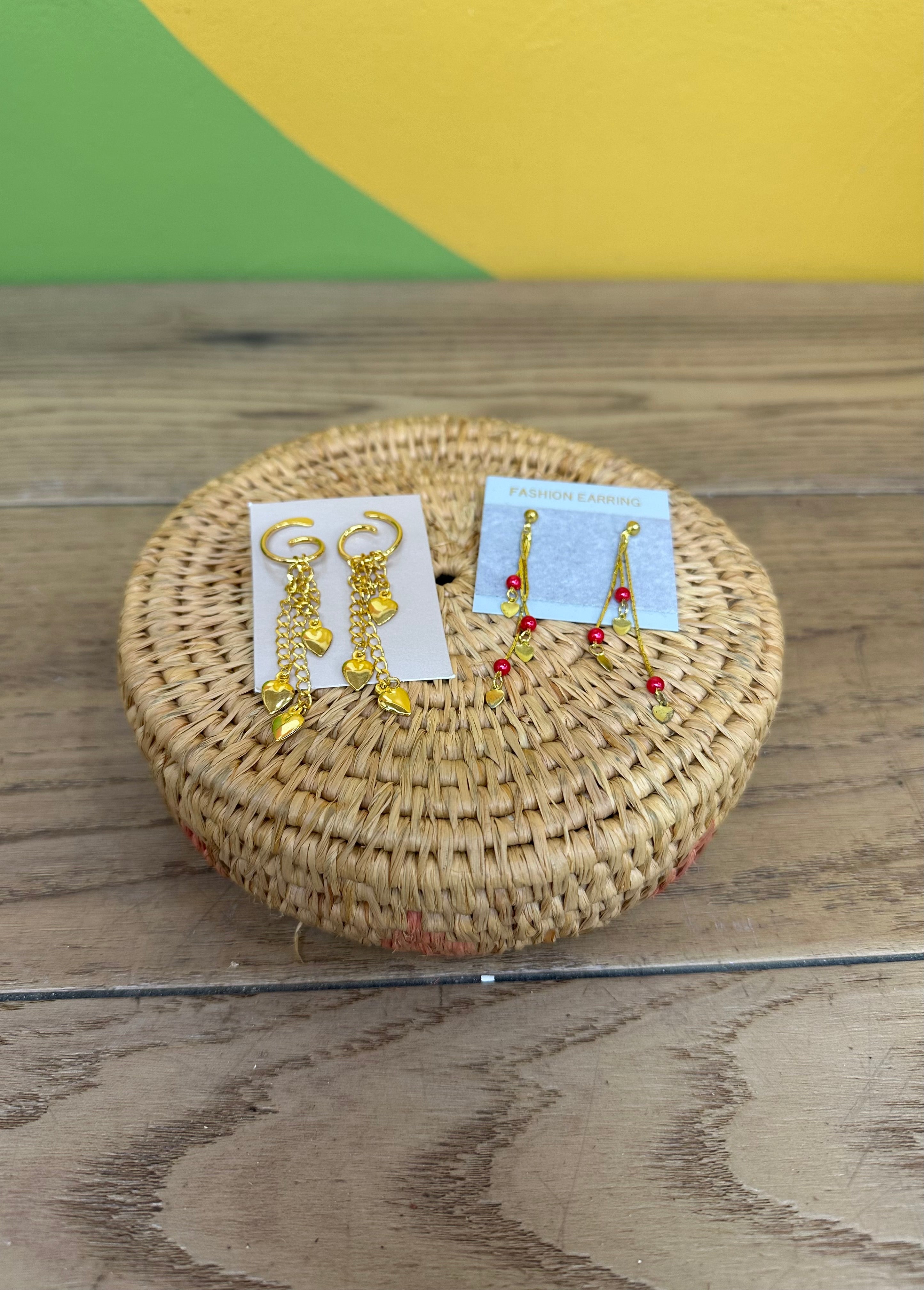 (2) Sets of Gold Tone Dangling Earrings