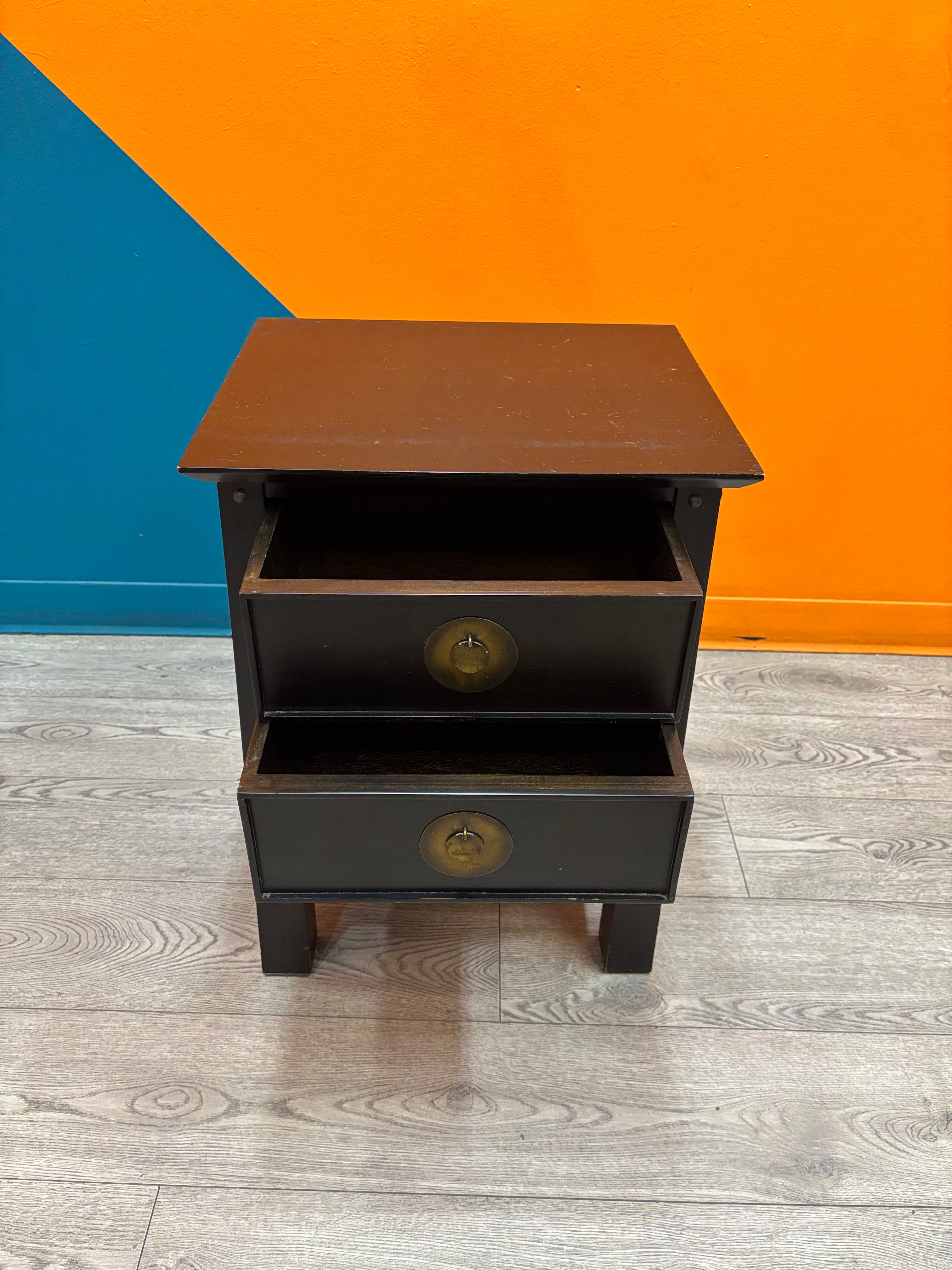 Black Wood Nightstand (Pier 1)