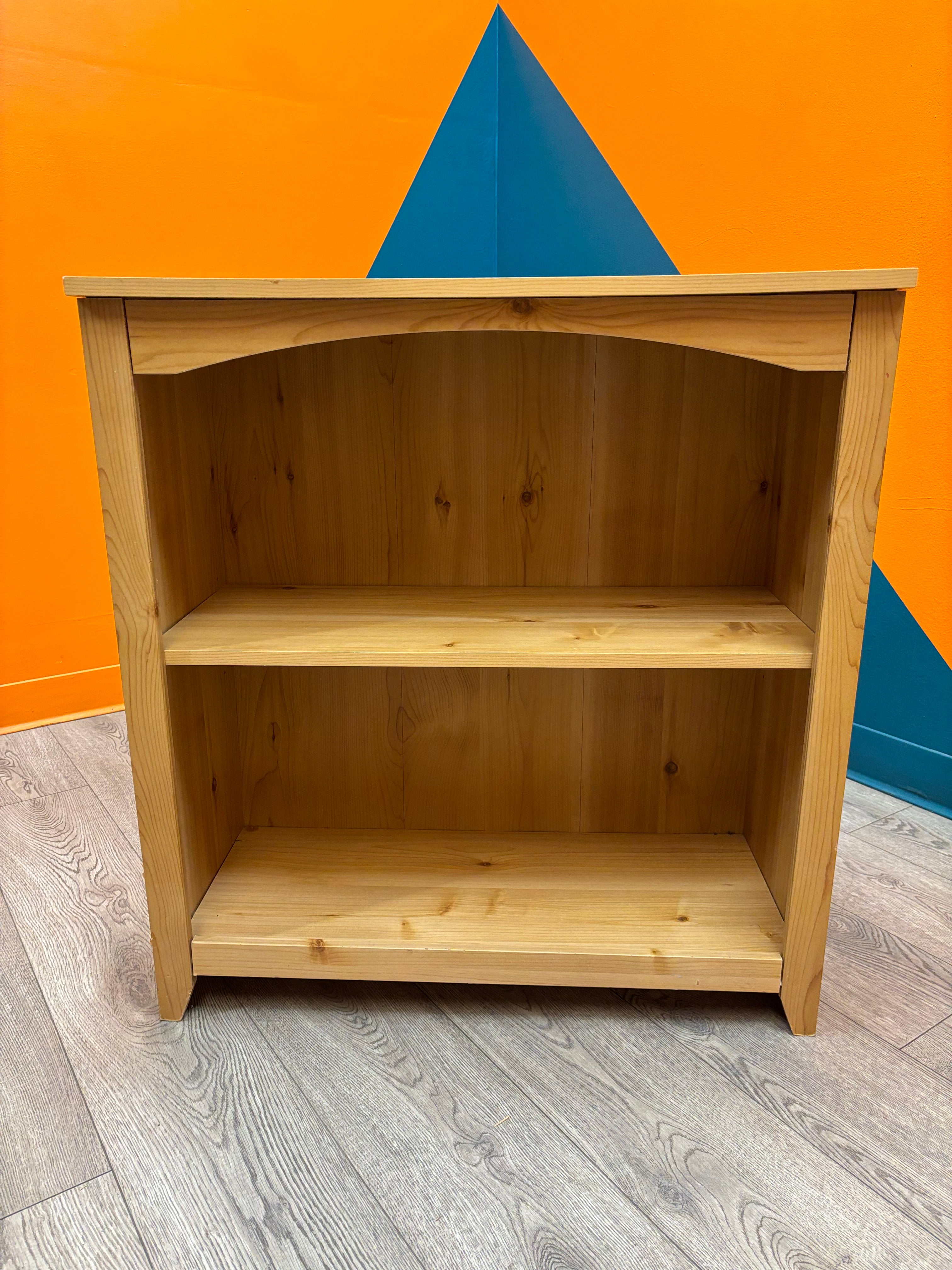 Light Brown Wood Bookshelf