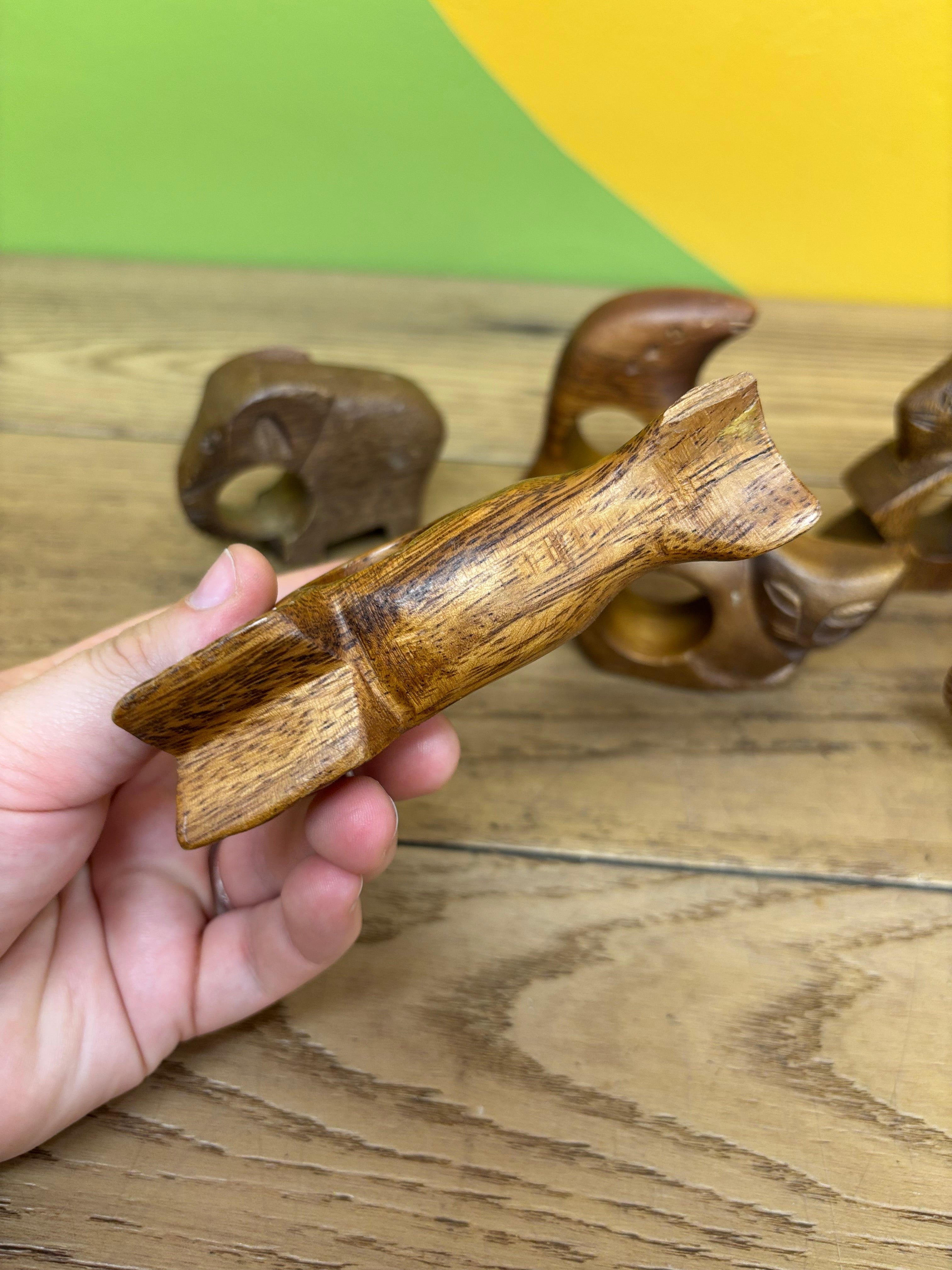 Wood Animal Napkin Holders