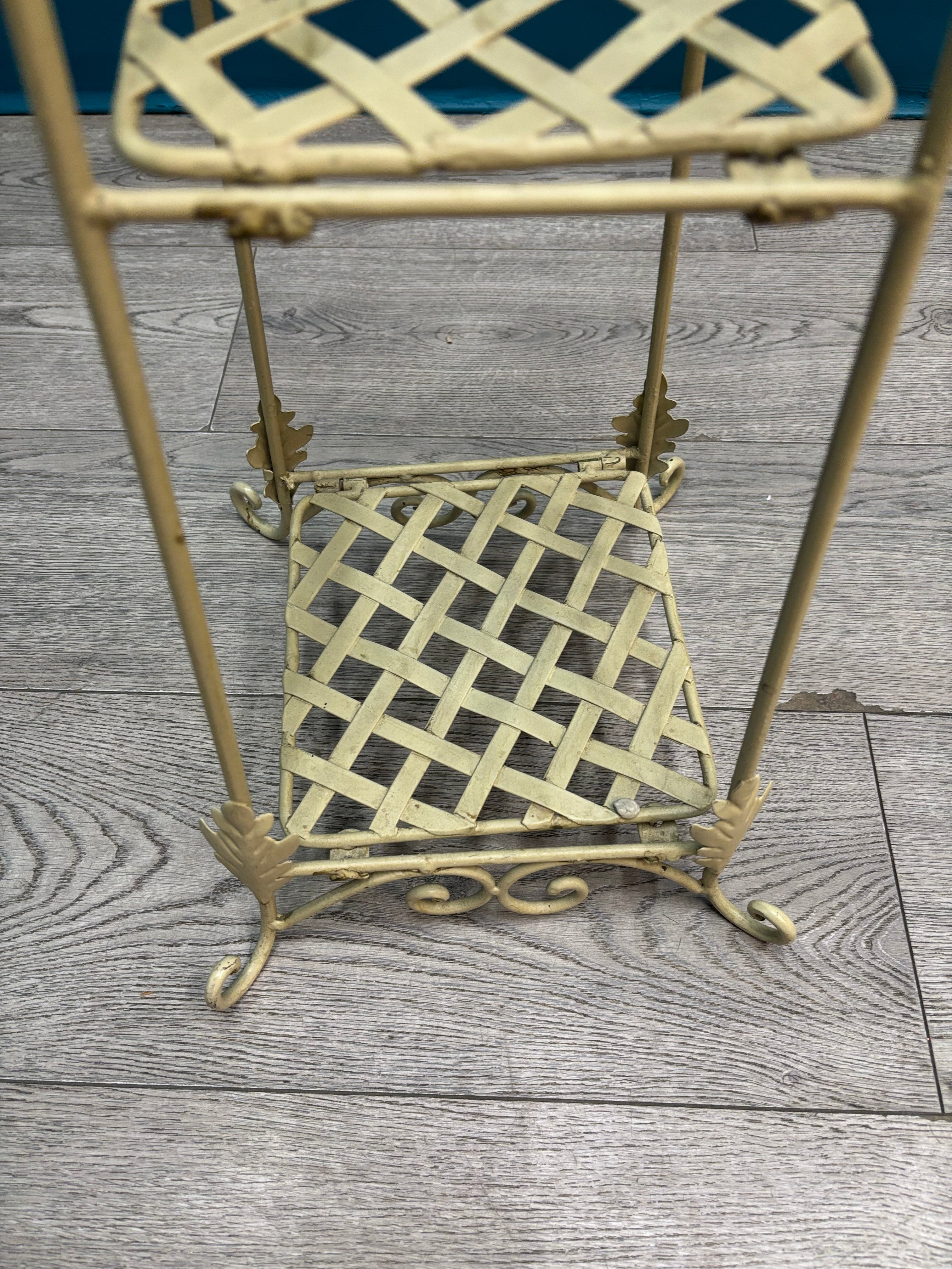 Small 3 Tier Metal Shelf