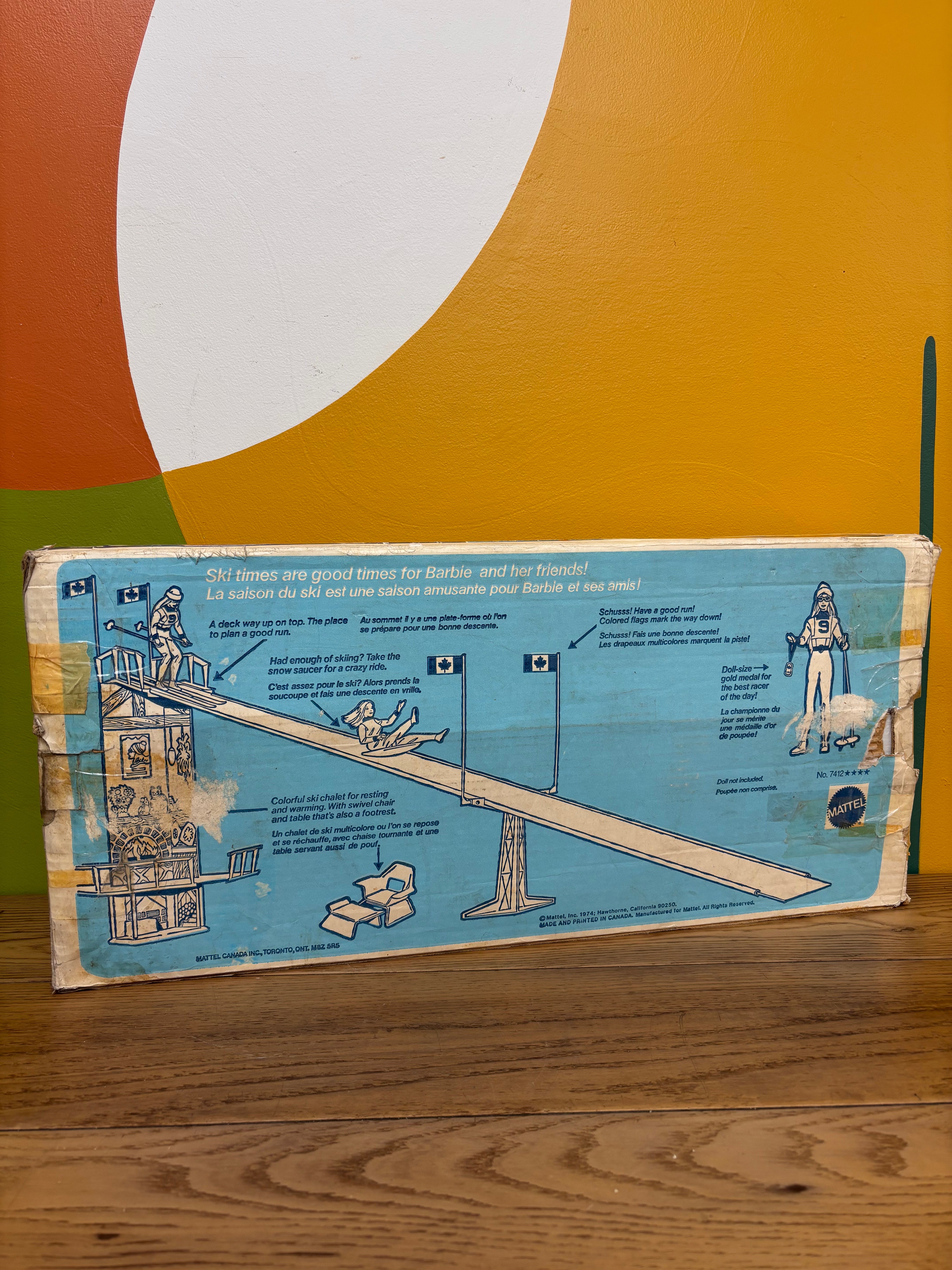 Mattel Barbie Olympic Ski Village Playset 1974