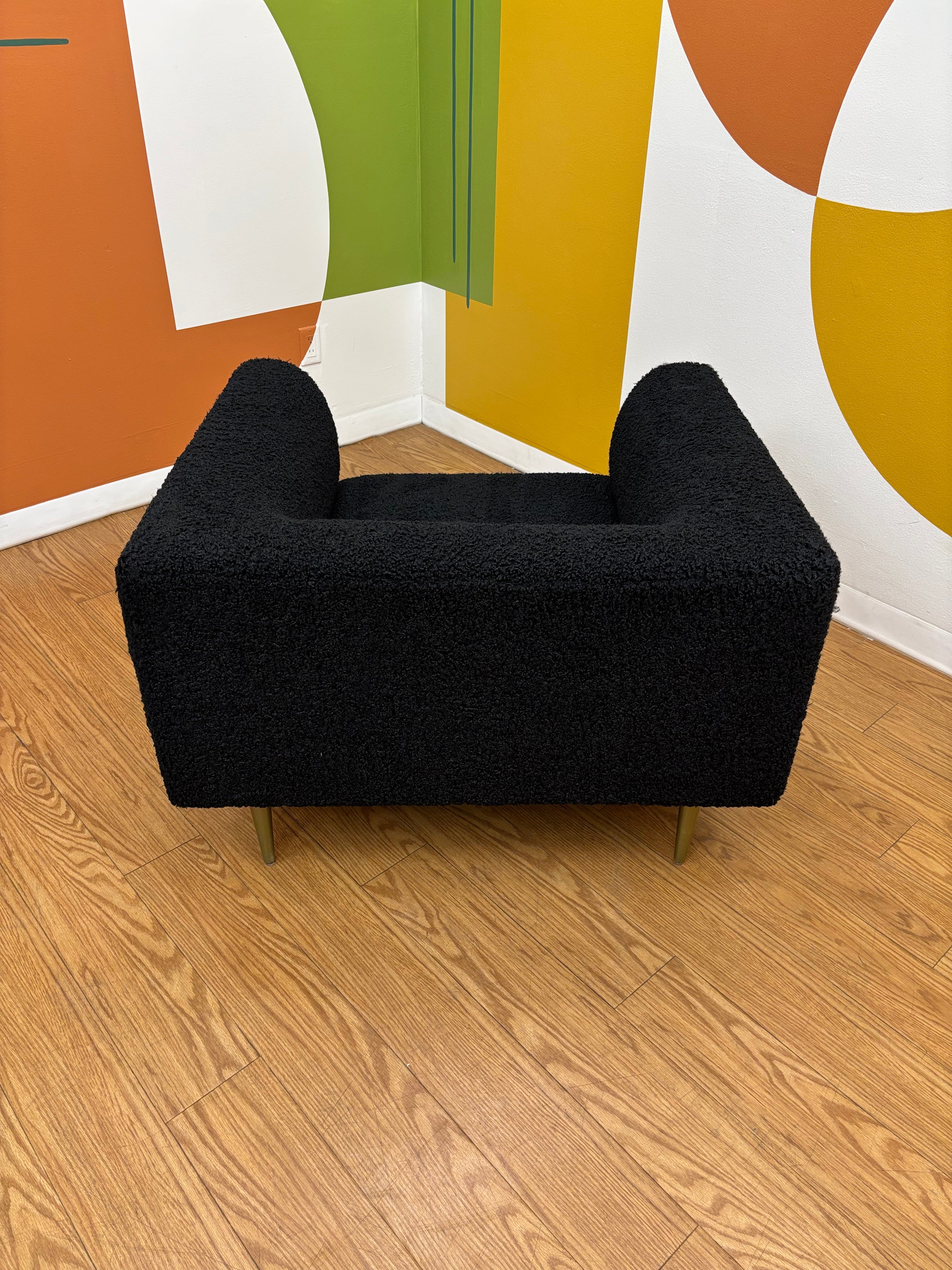 Oversized Square Sherpa Armchair (2 available)