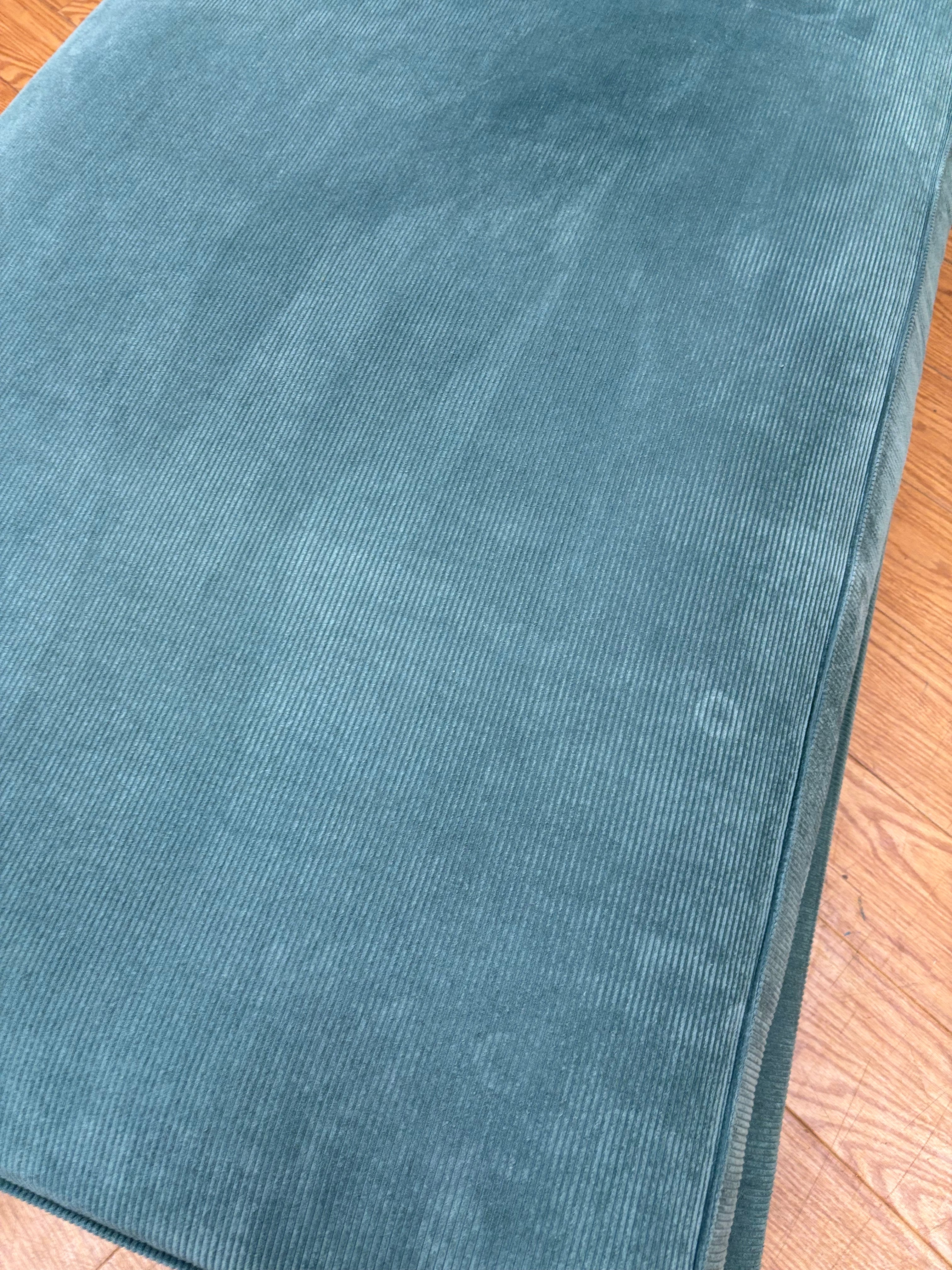 Turquoise Fabric Chaise